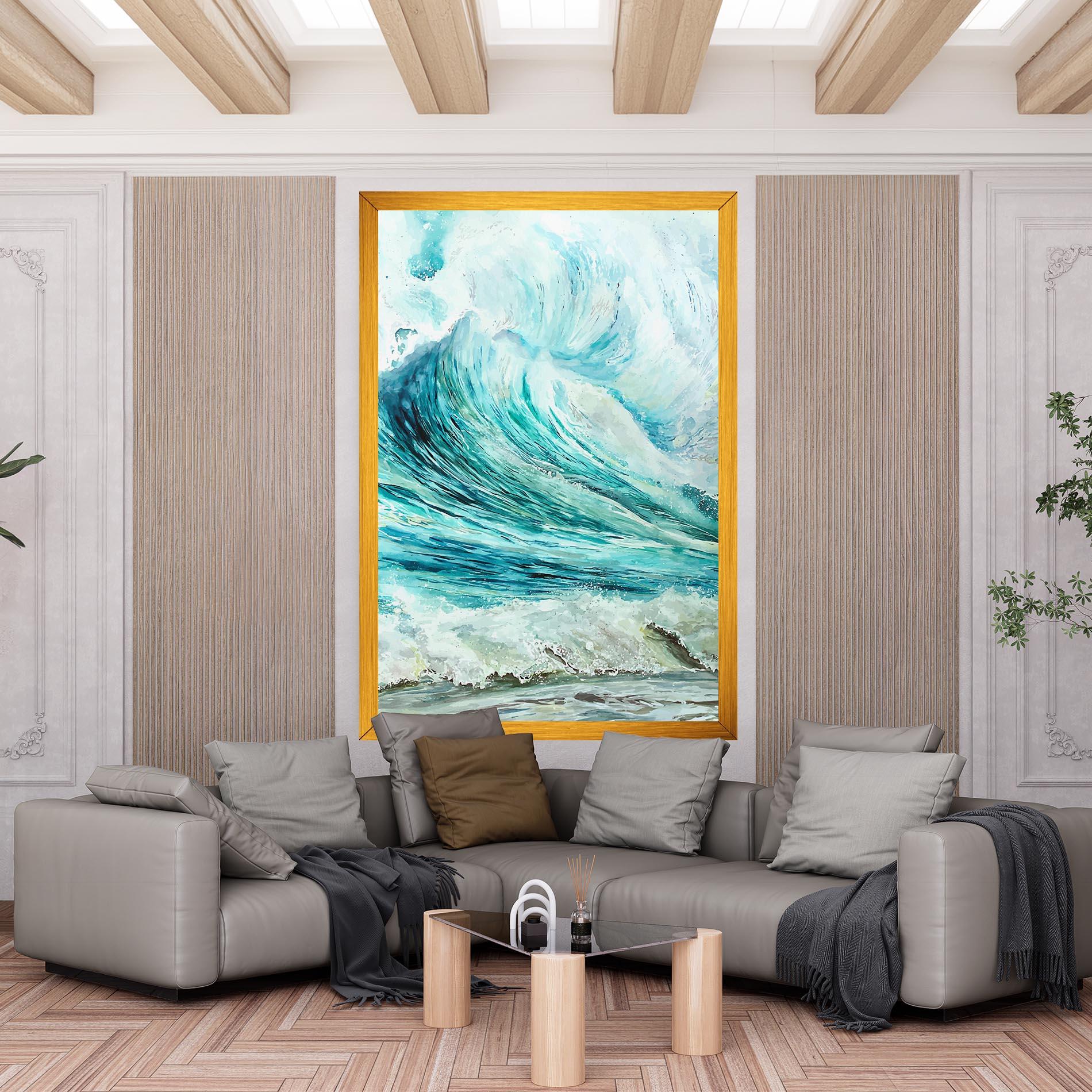 Leinwandbild Sea Watercolor mockup 6