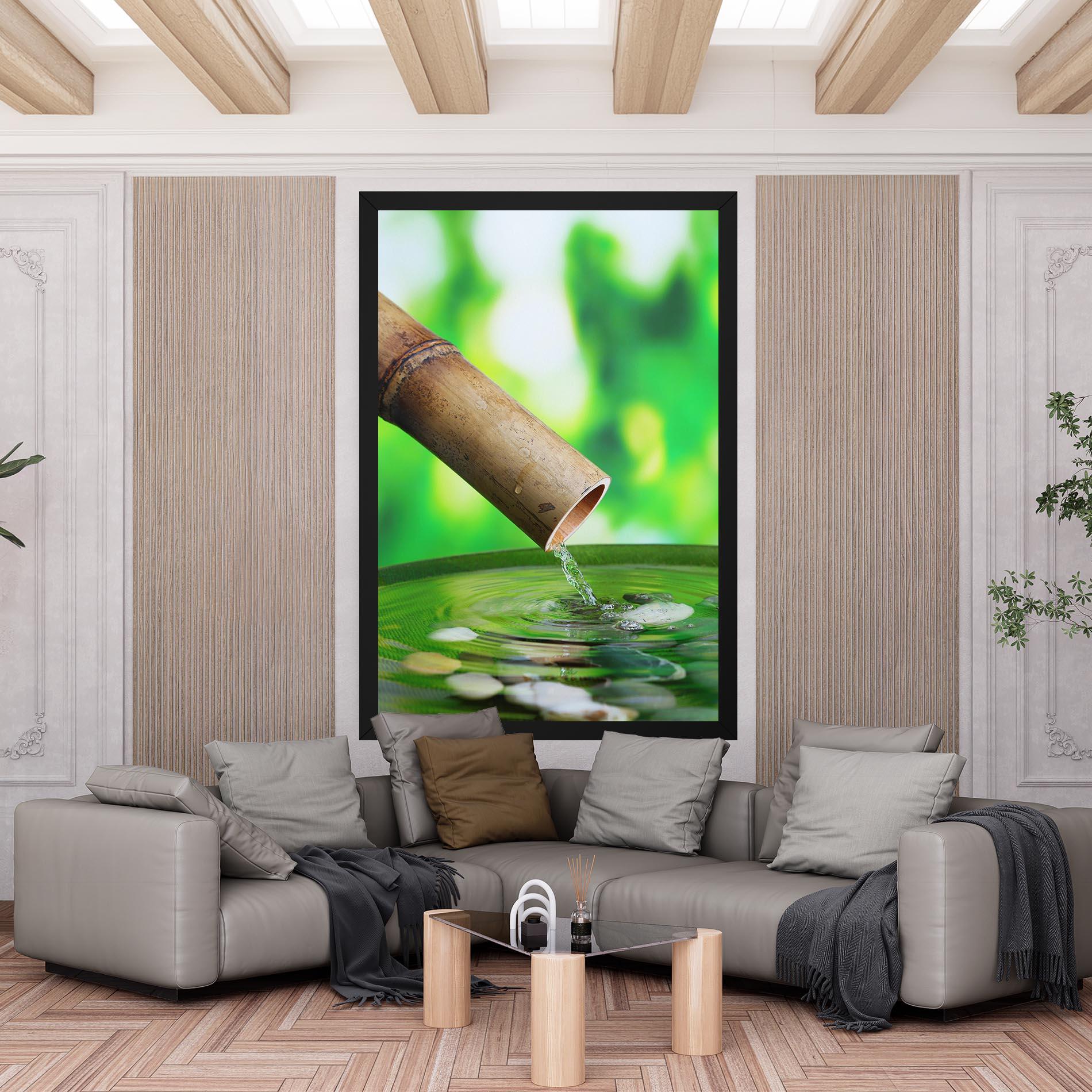 Leinwandbild Bamboo Fountain mockup 6