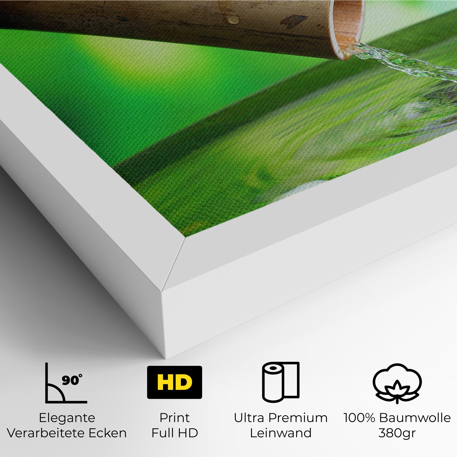 Leinwandbild Bamboo Fountain mockup 4