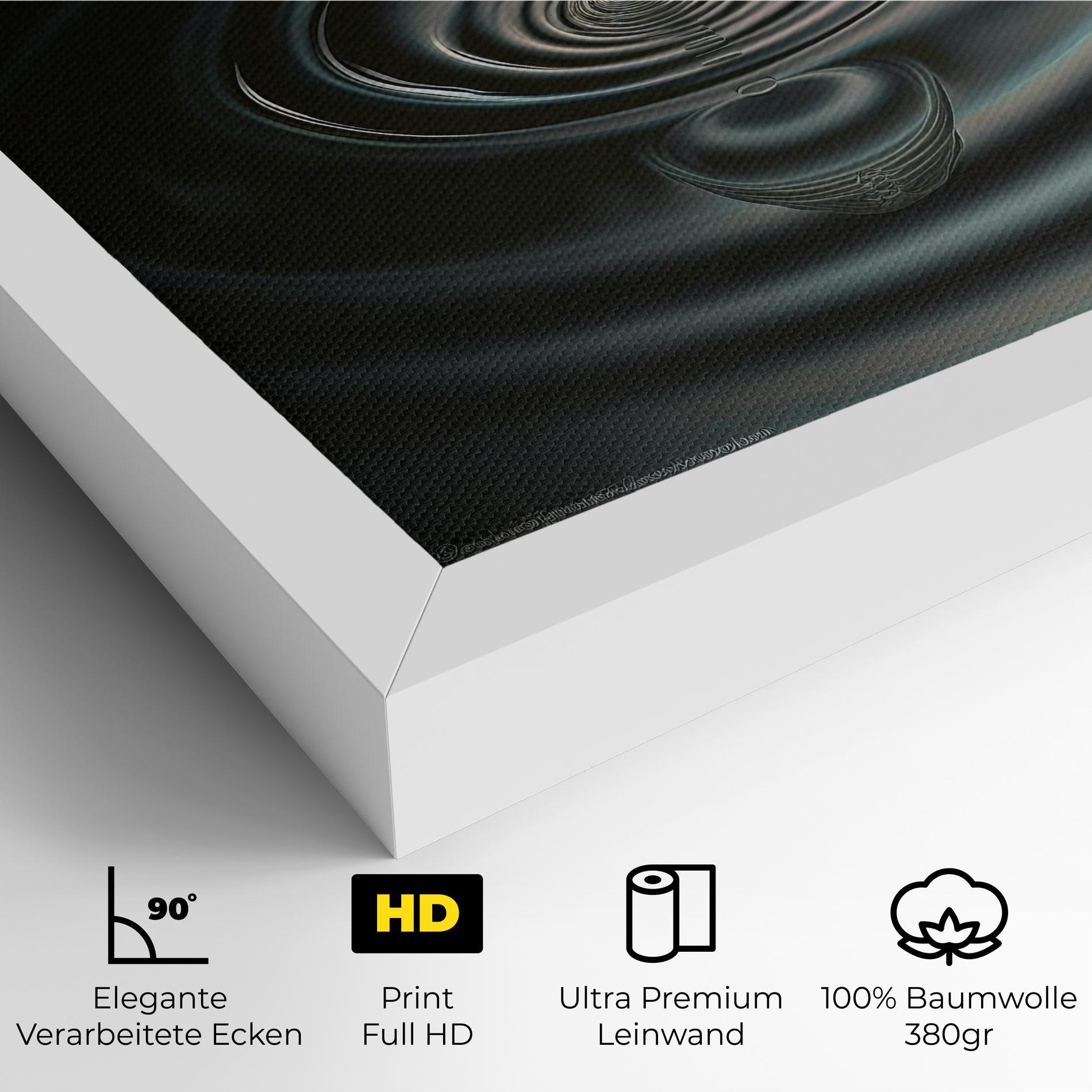 Leinwandbild Beautiful Water Drop mockup 4