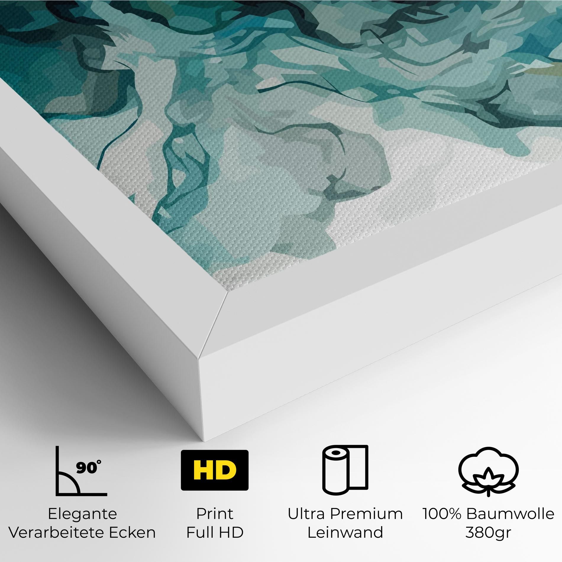 Blue Yellow Art mockup 4