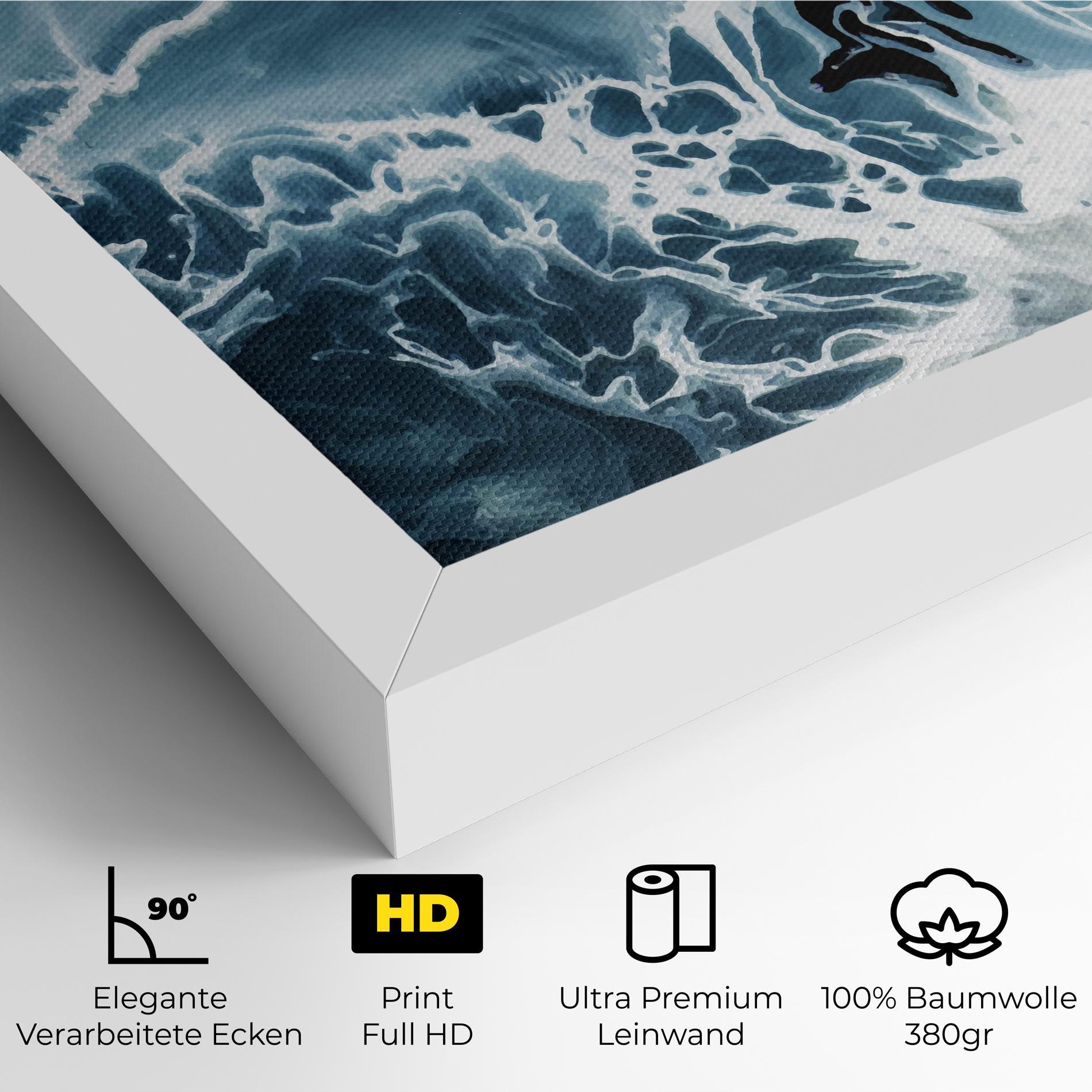 Leinwandbild Light Blue Ocean mockup 4