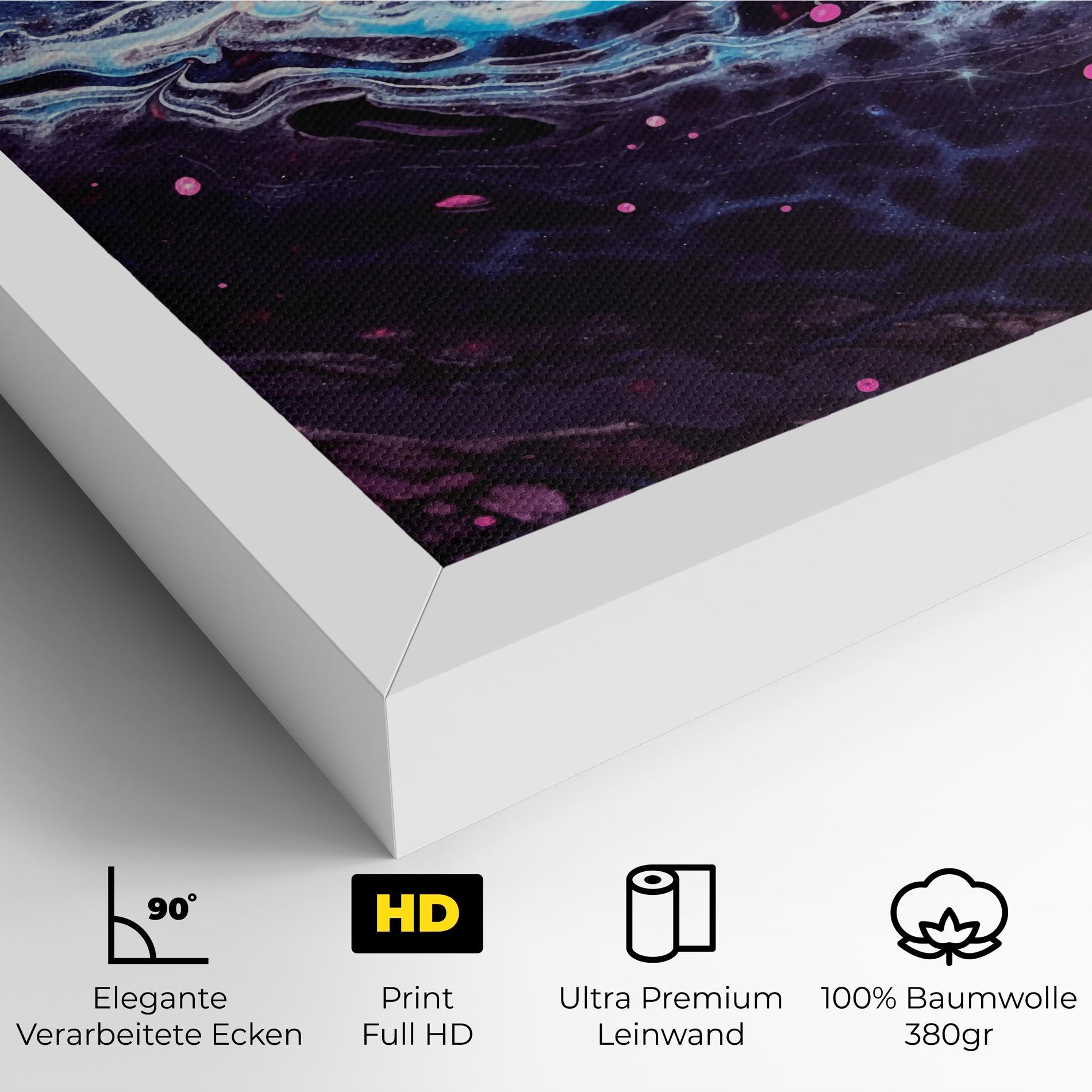 Leinwandbild Purple Blue Water mockup 4