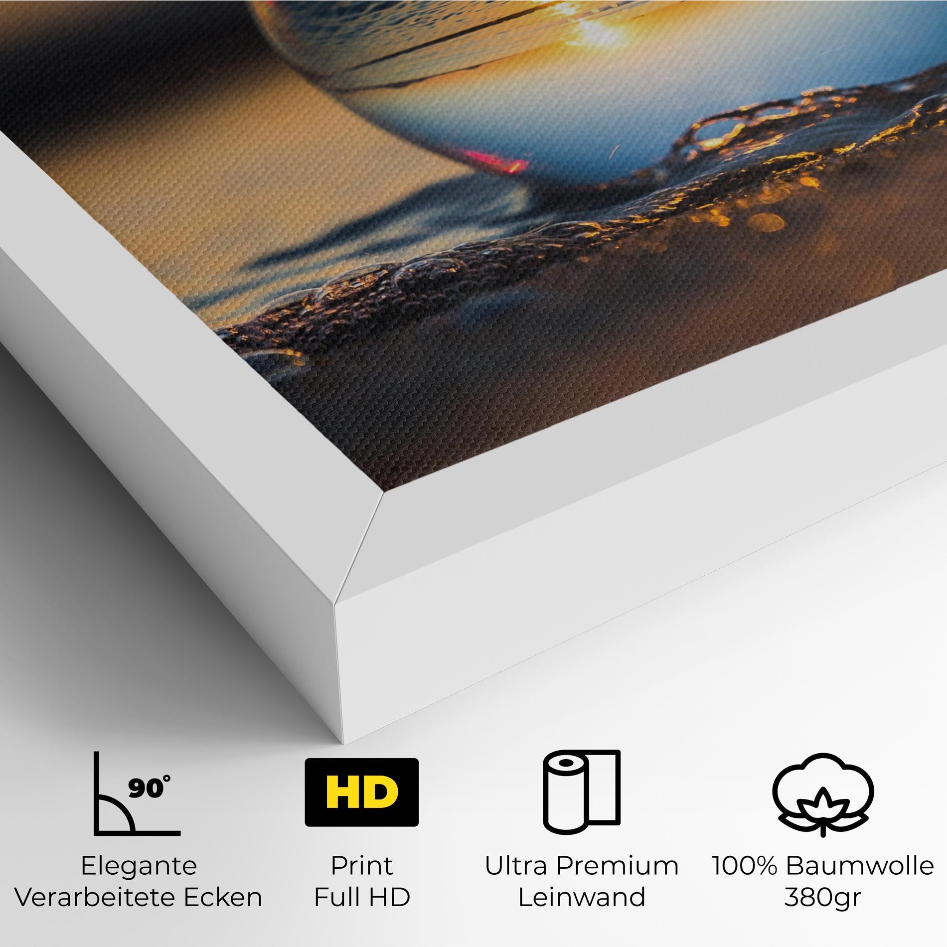 Leinwandbild Water Bubble Reflecting mockup 4