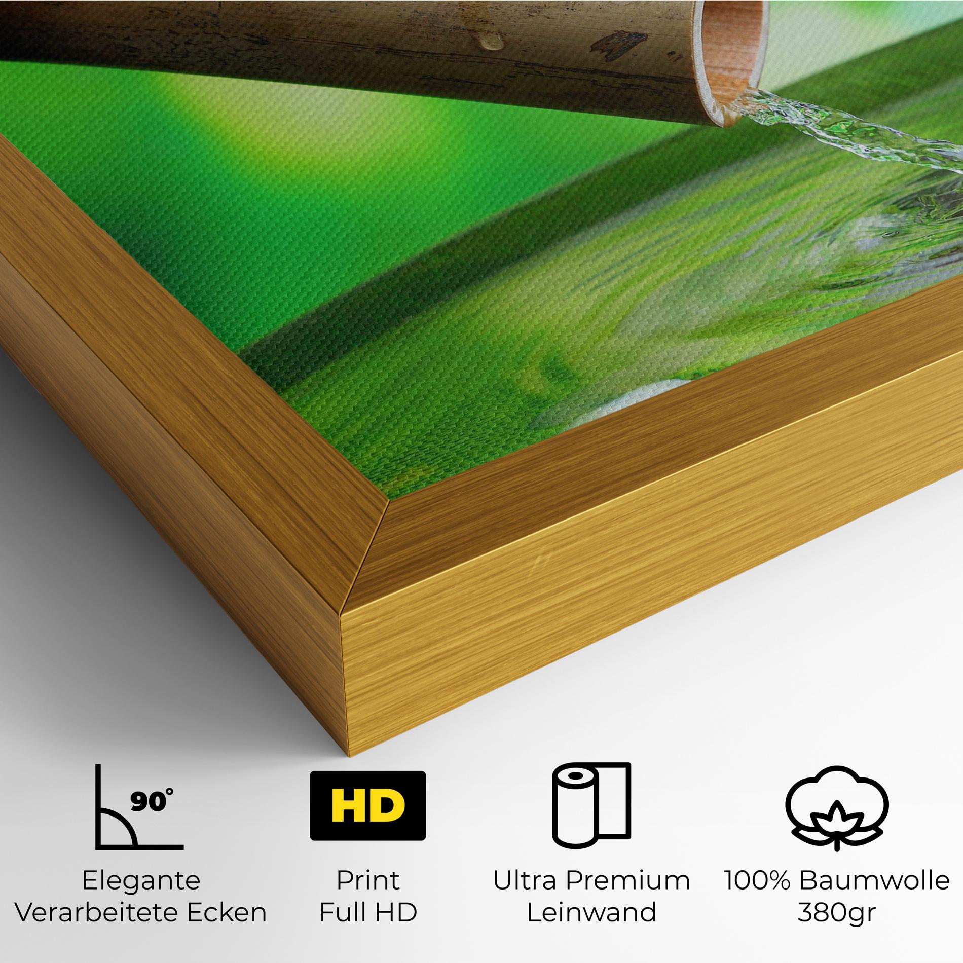 Leinwandbild Bamboo Fountain mockup 4