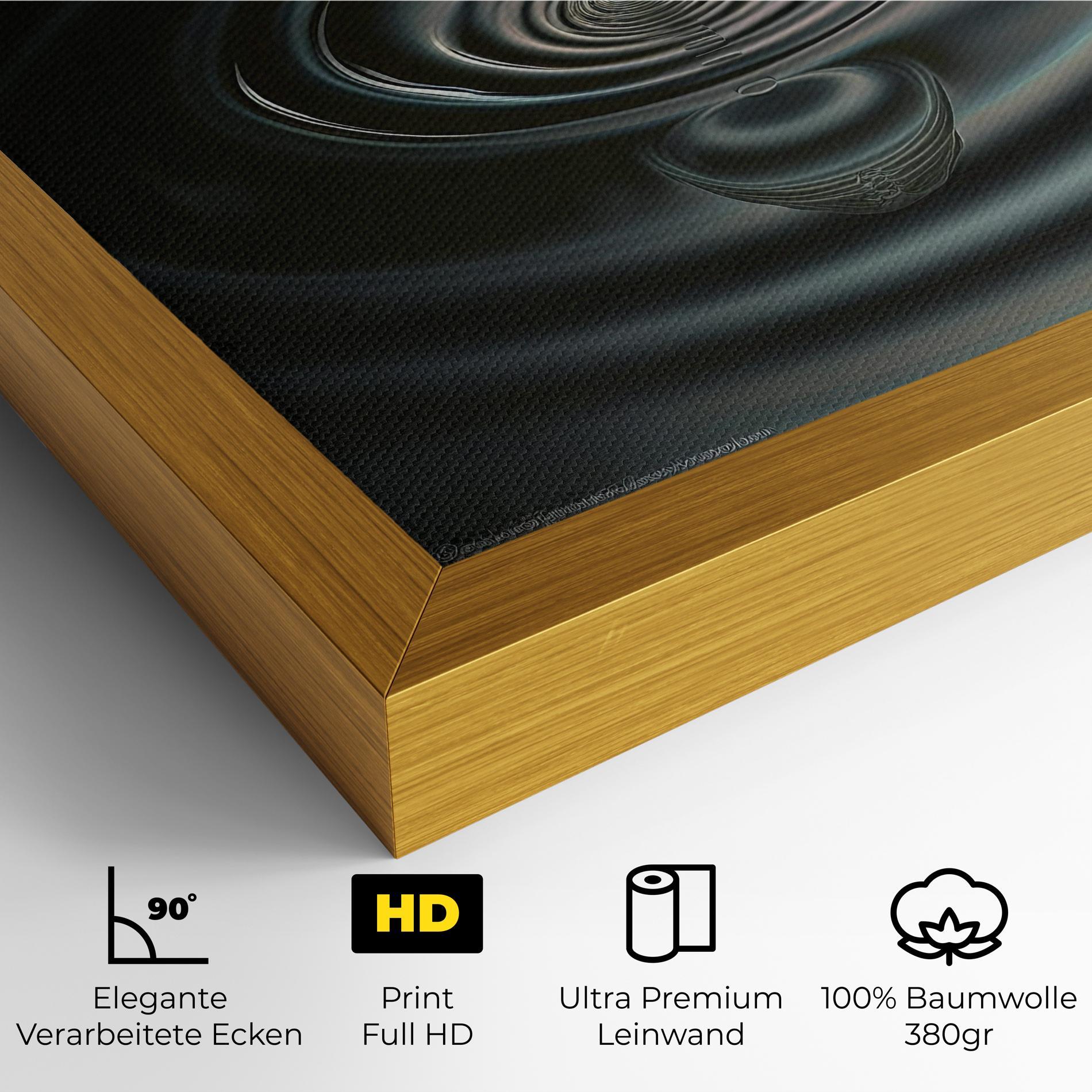 Leinwandbild Beautiful Water Drop mockup 4