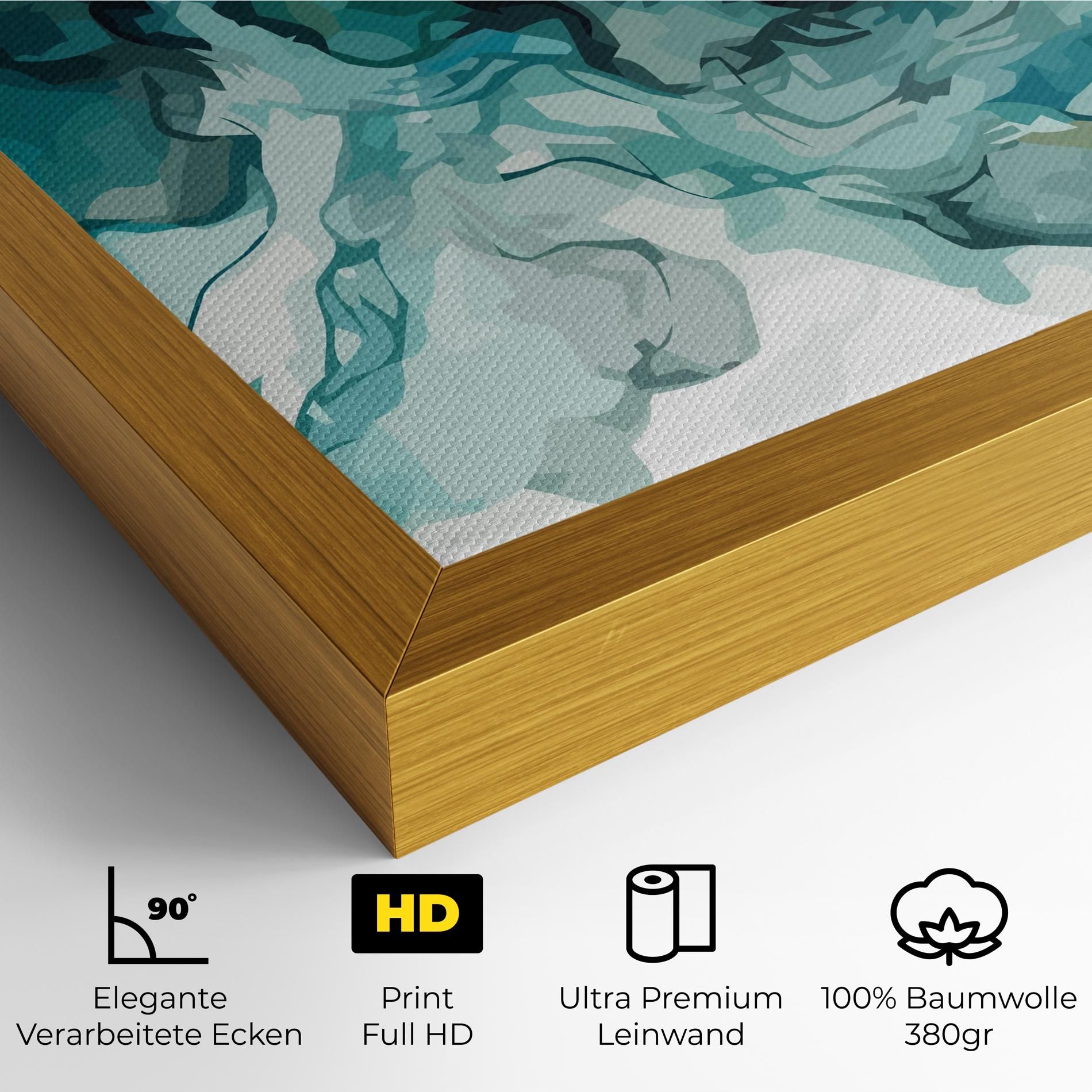 Blue Yellow Art mockup 4