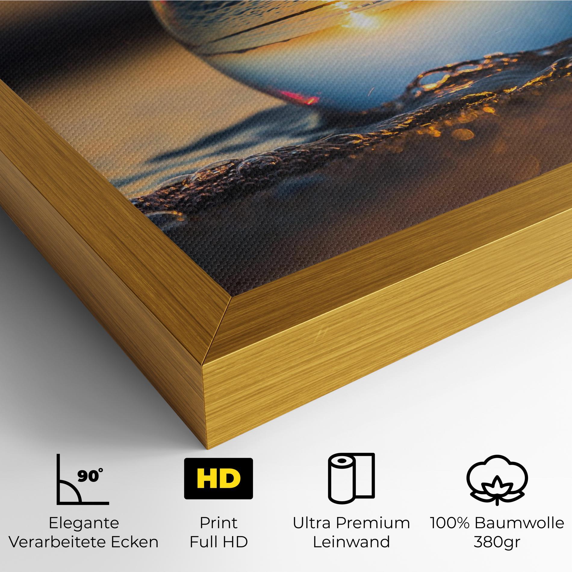 Leinwandbild Water Bubble Reflecting mockup 4