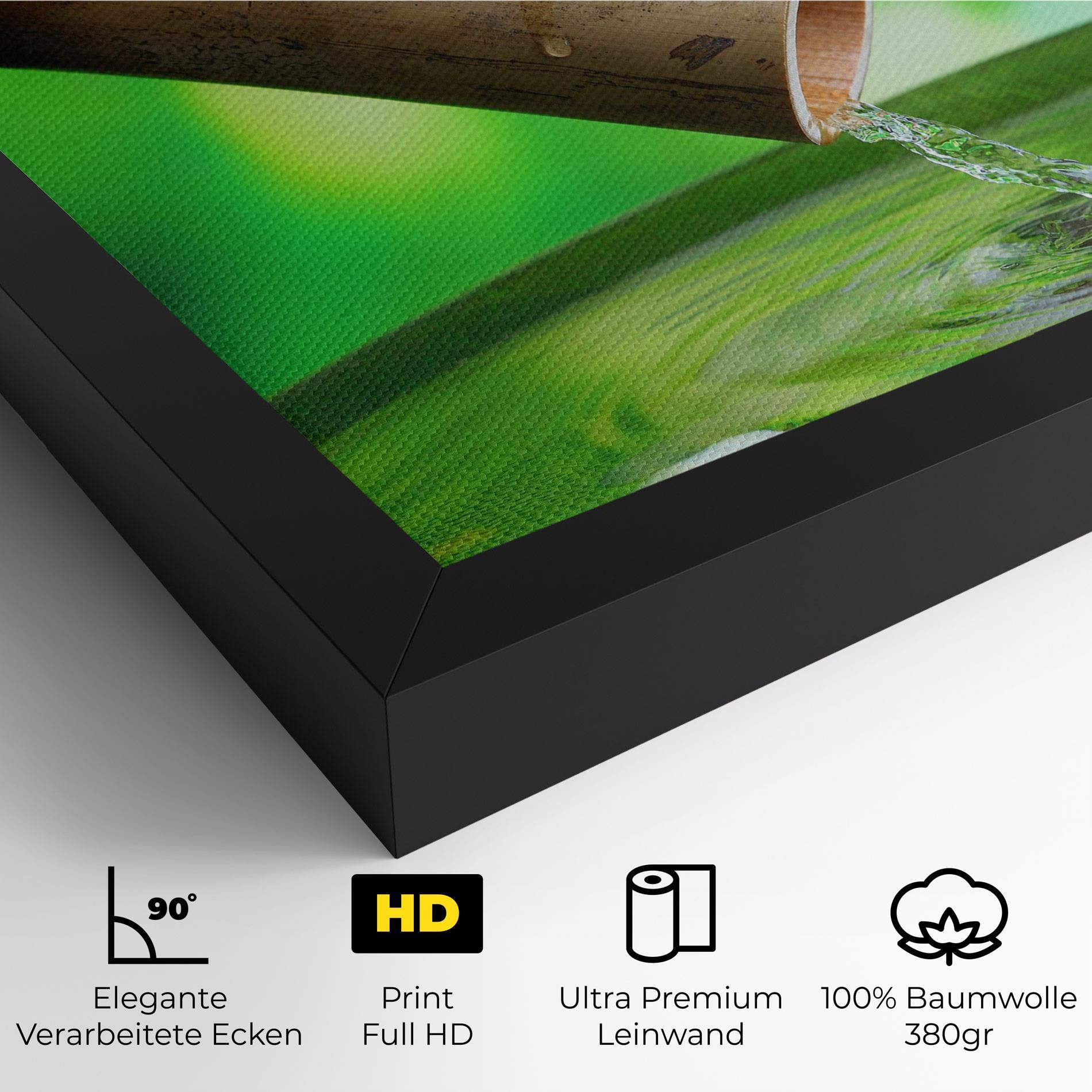 Leinwandbild Bamboo Fountain mockup 4