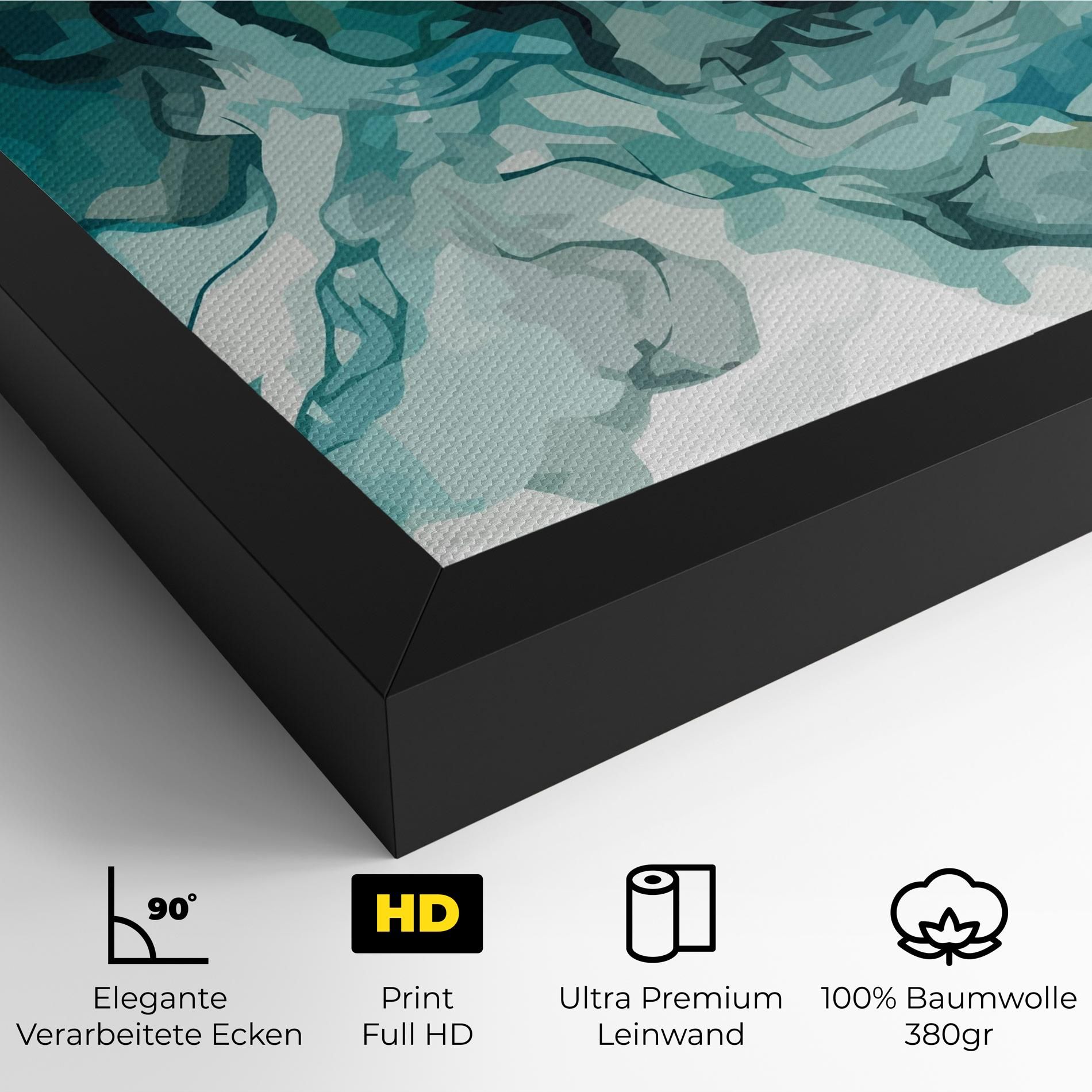 Blue Yellow Art mockup 4