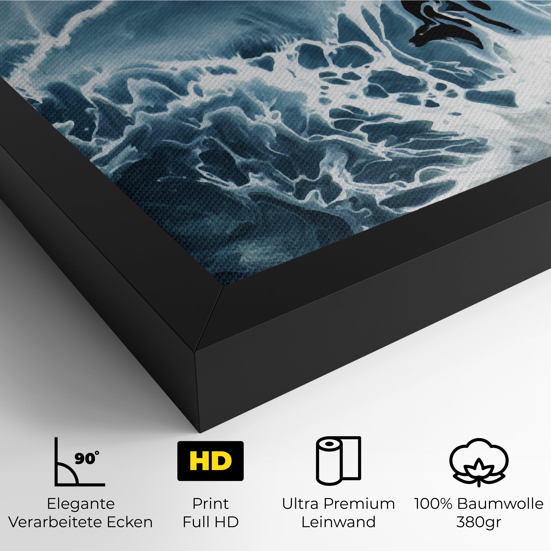 Leinwandbild Light Blue Ocean mockup 4