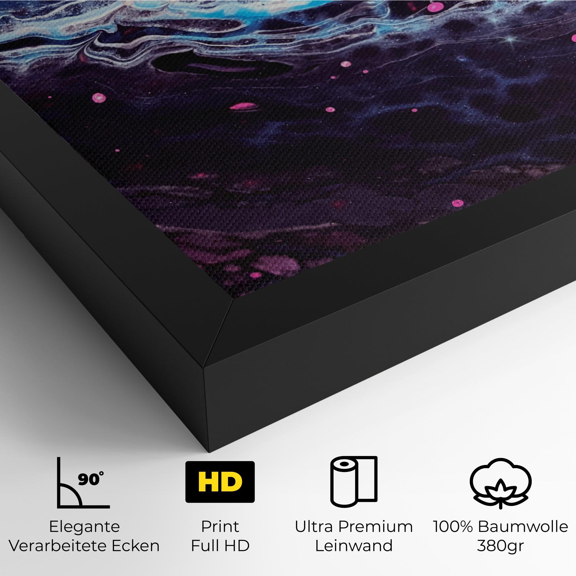 Leinwandbild Purple Blue Water mockup 4