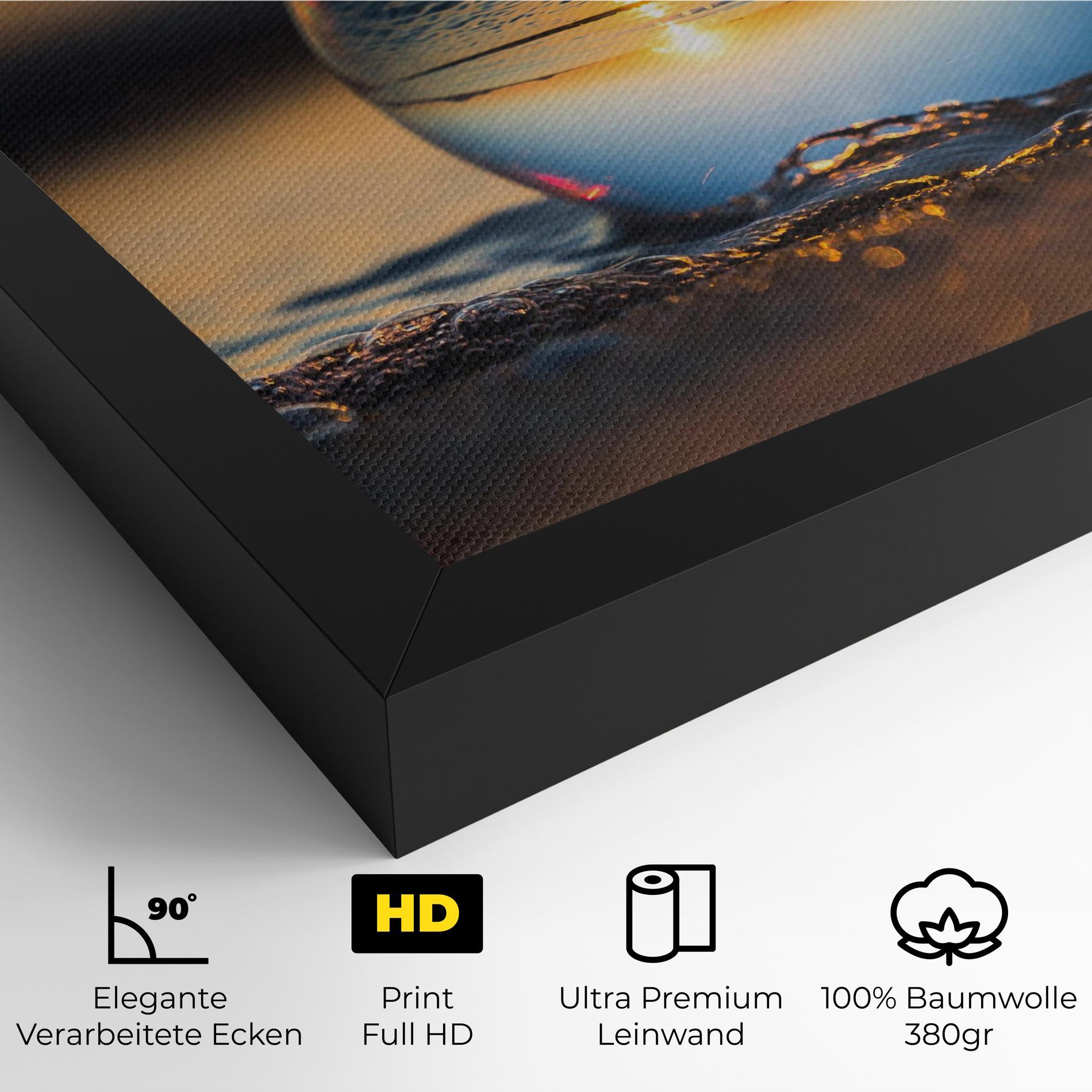 Leinwandbild Water Bubble Reflecting mockup 4