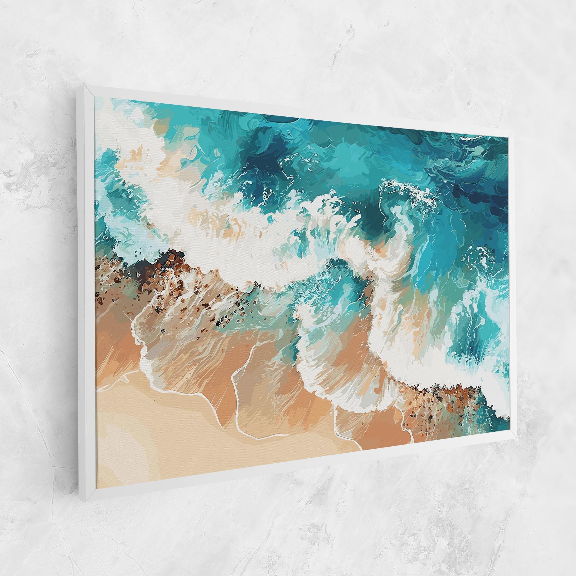 Leinwandbild Artistic Waves mockup 1