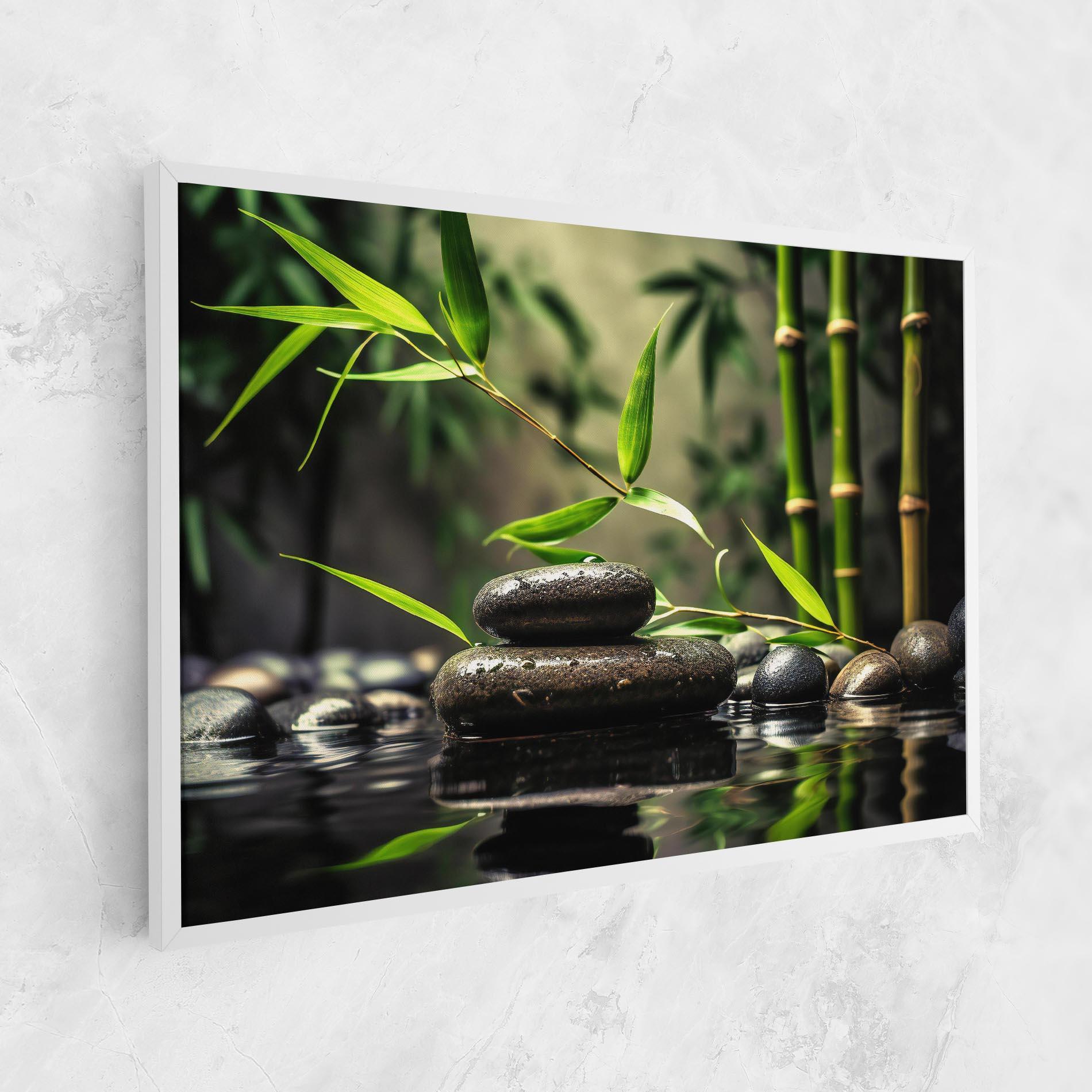 Leinwandbild Bamboo Plant Water mockup 1