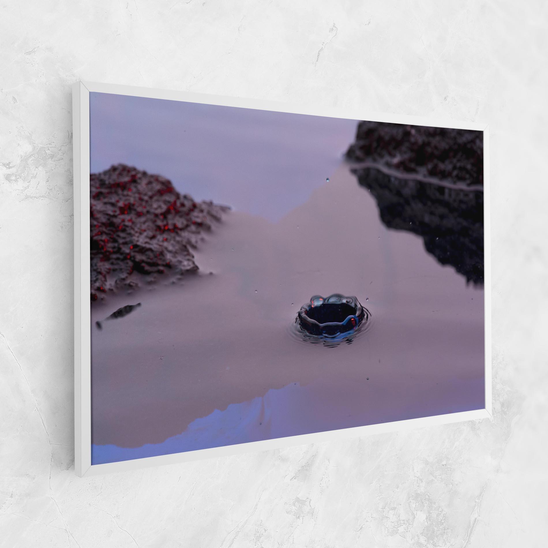 Leinwandbild Blue Color Water mockup 1