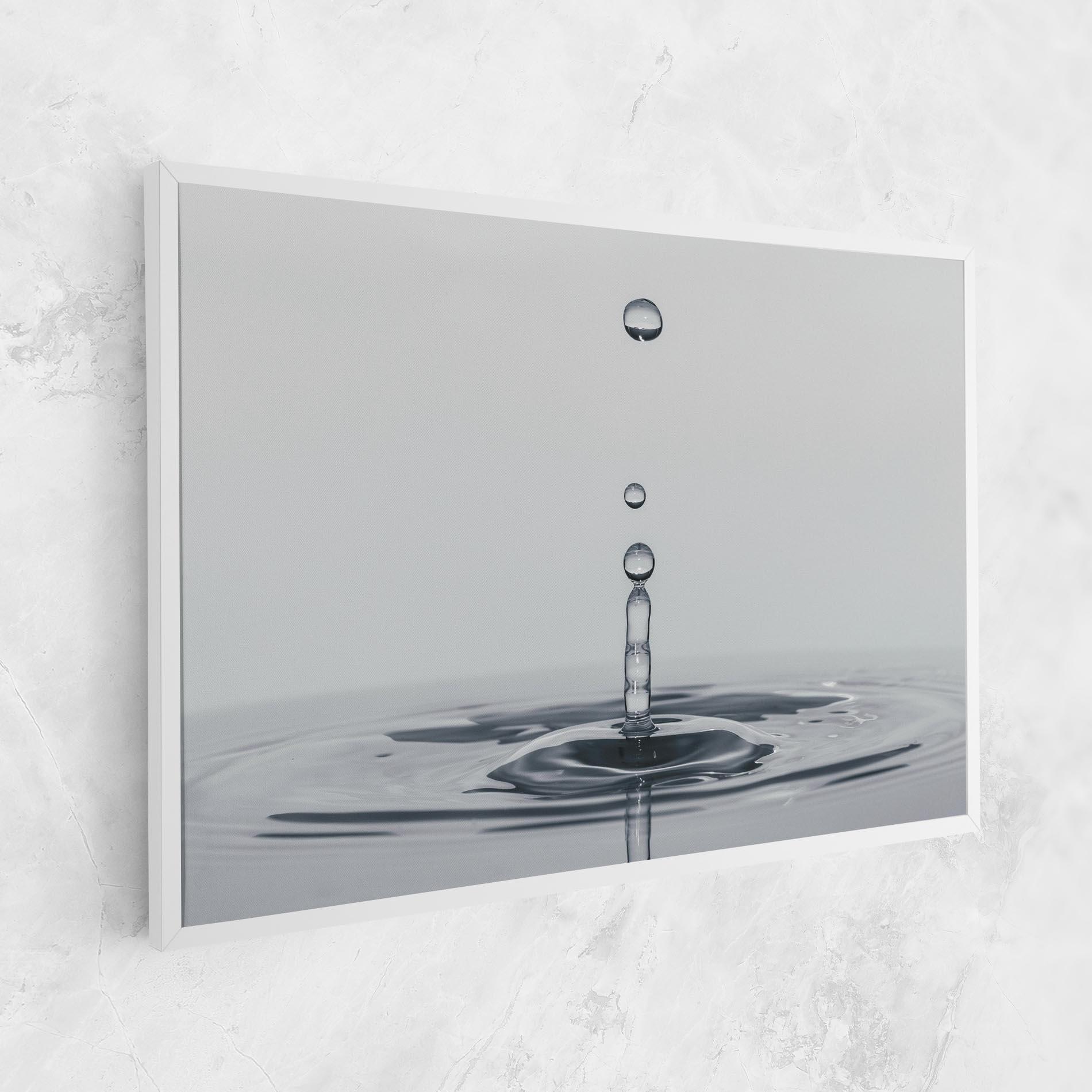 Leinwandbild Grey Water Drop mockup 1