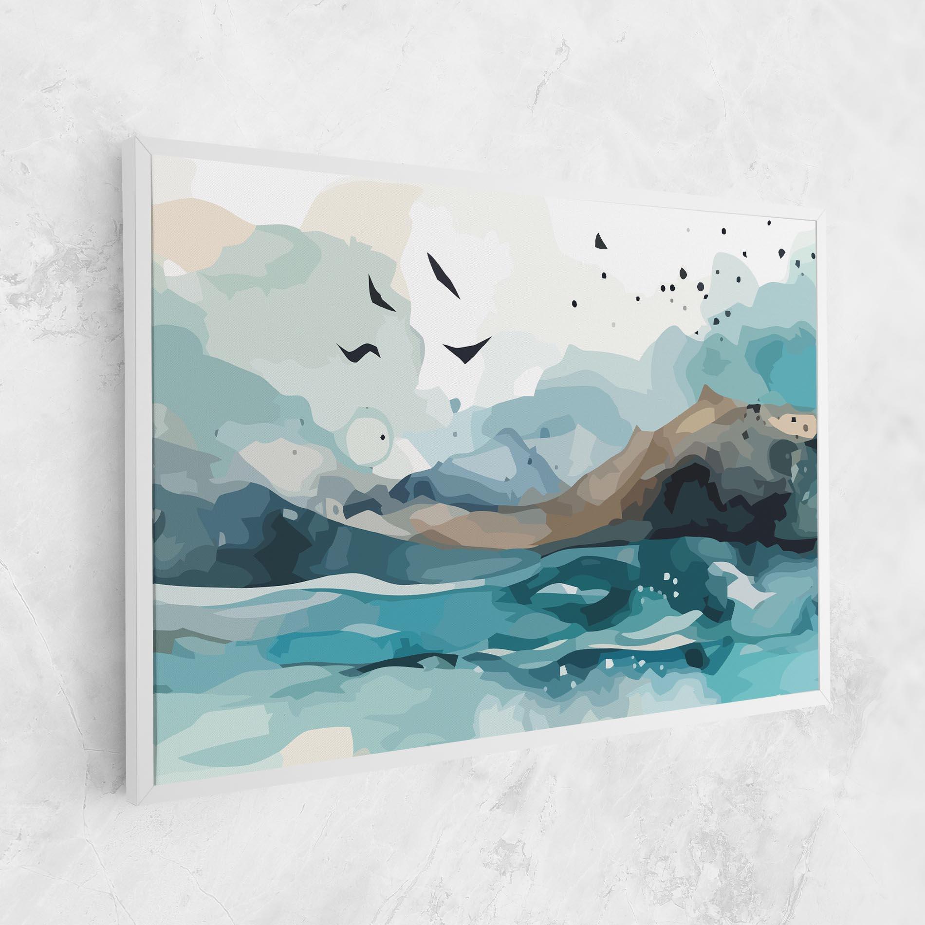 Leinwandbild Water Birds mockup 1