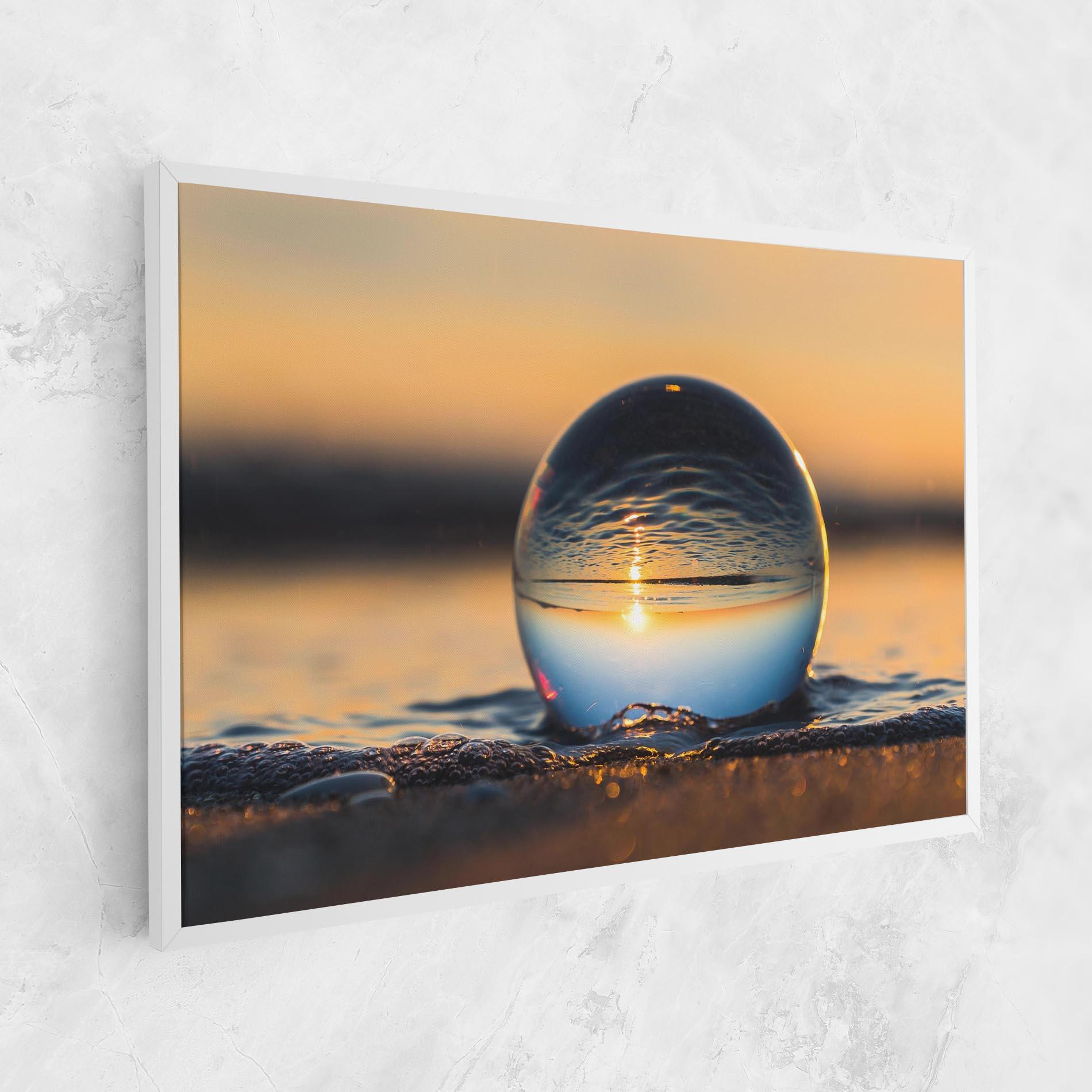 Leinwandbild Water Bubble Reflecting mockup 1