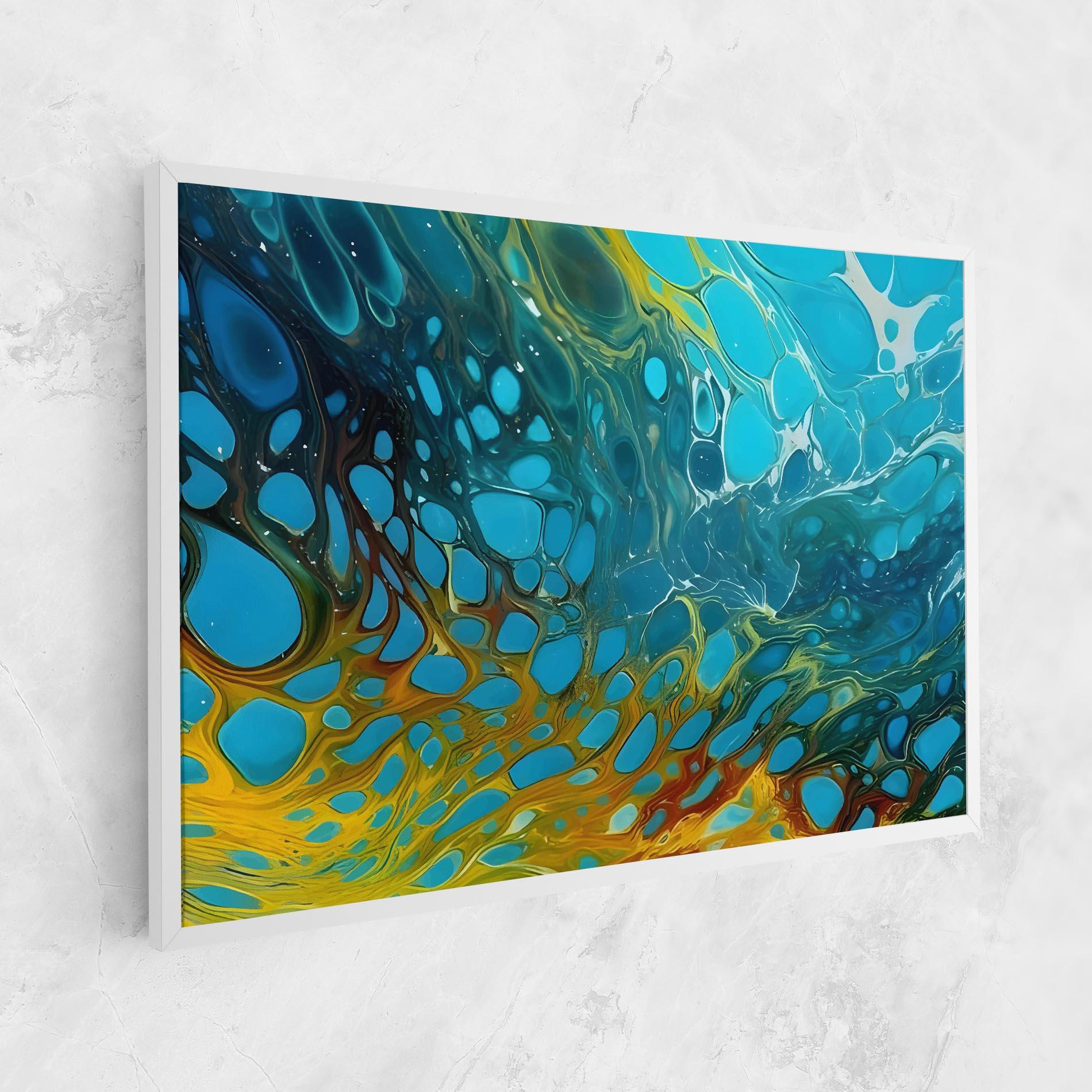 Leinwandbild Yellow Green Ocean mockup 1