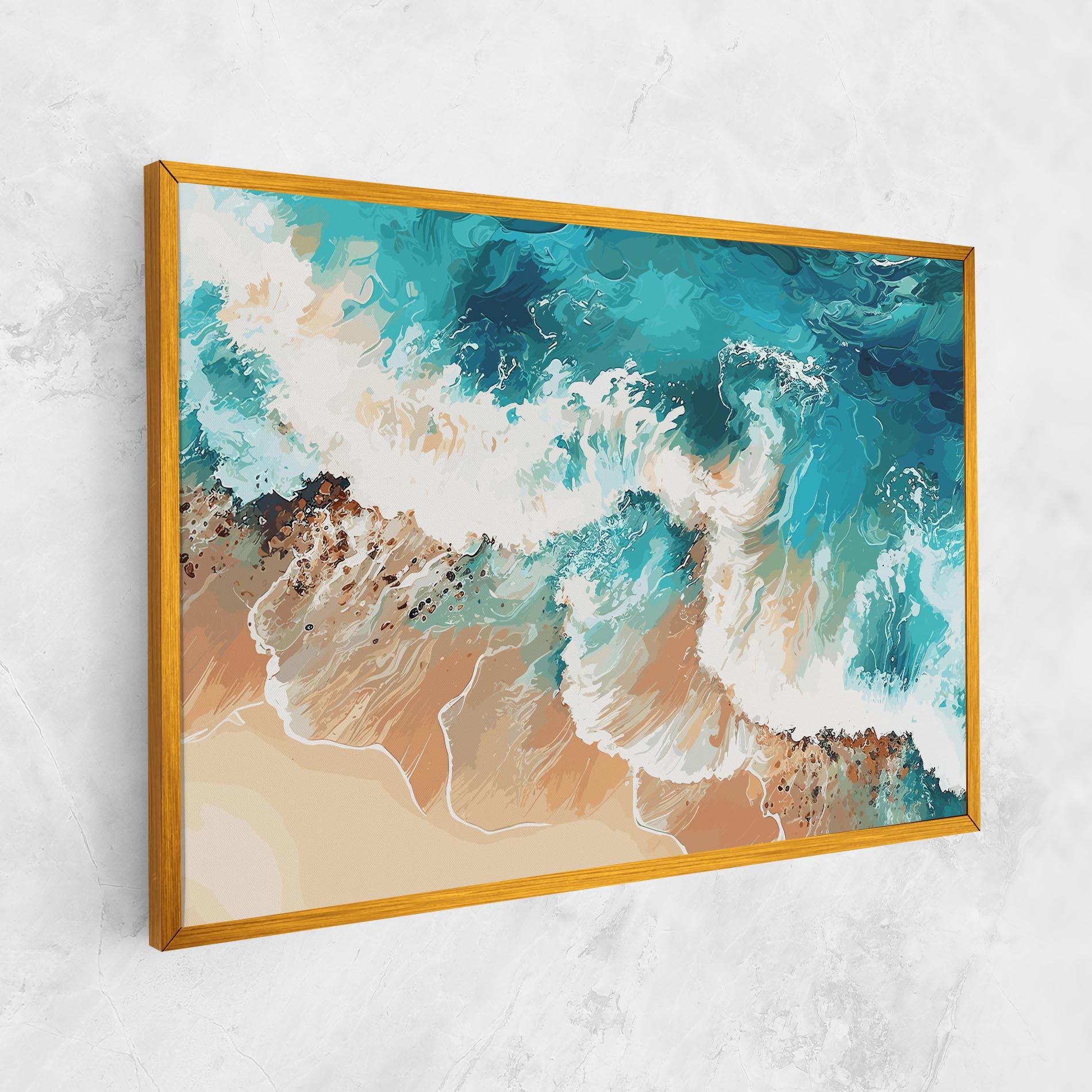 Leinwandbild Artistic Waves mockup 1