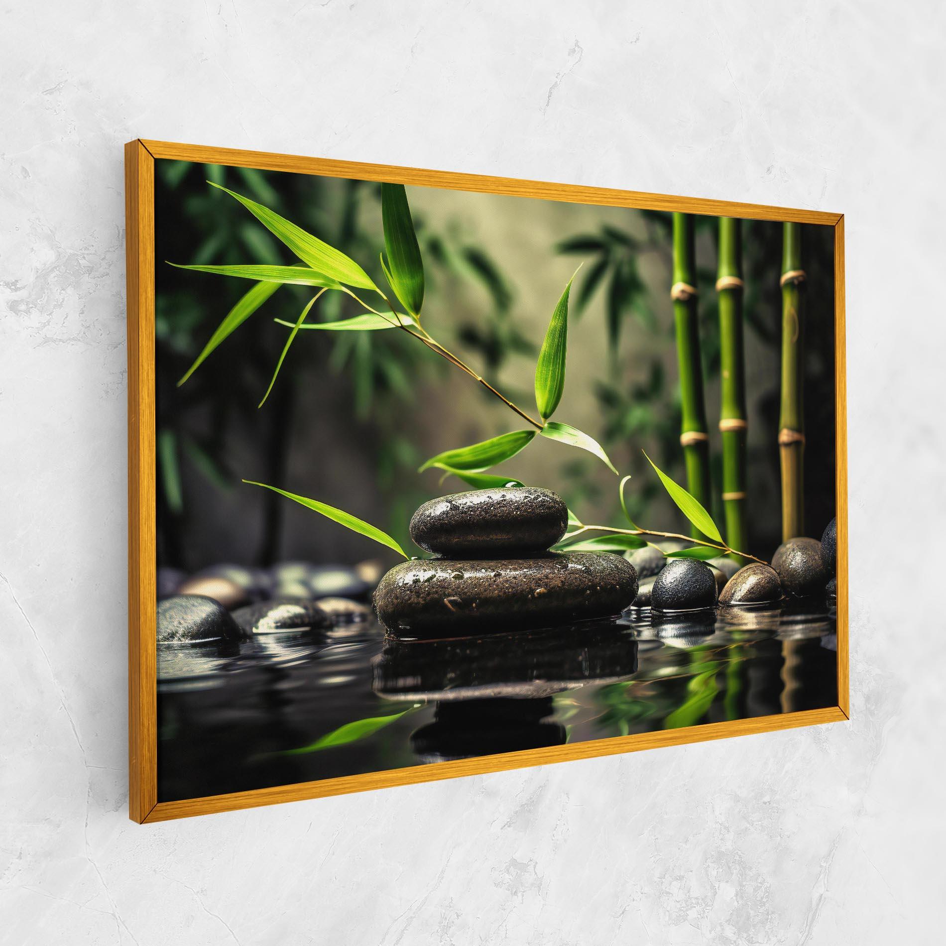 Leinwandbild Bamboo Plant Water mockup 1