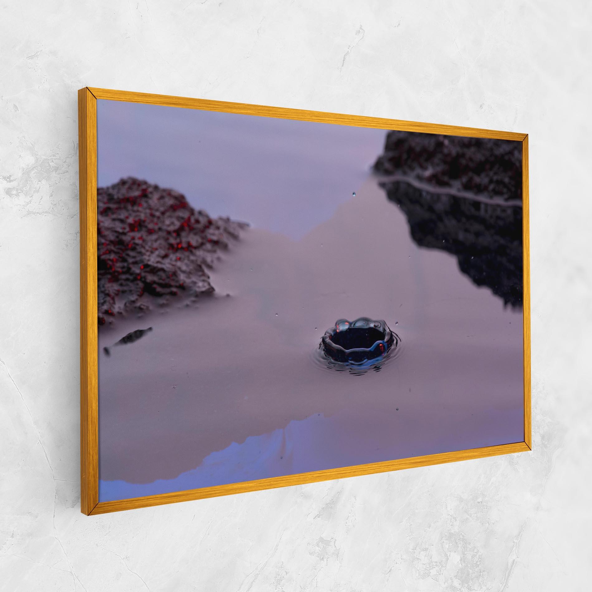 Leinwandbild Blue Color Water mockup 1