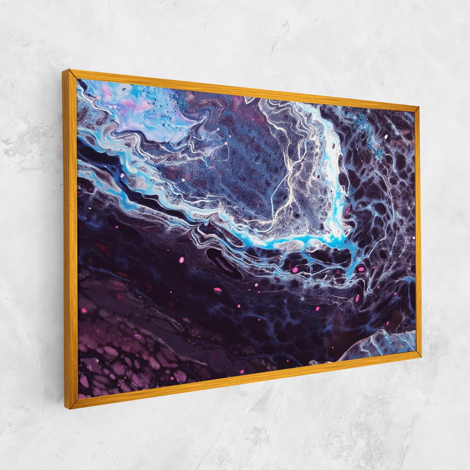 Leinwandbild Purple Blue Water mockup 1