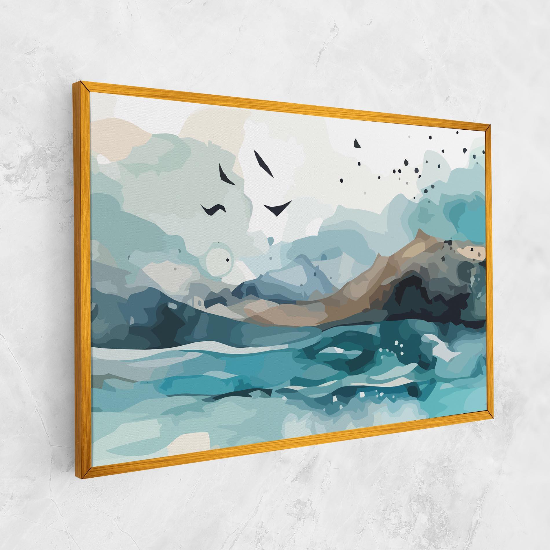 Leinwandbild Water Birds mockup 1