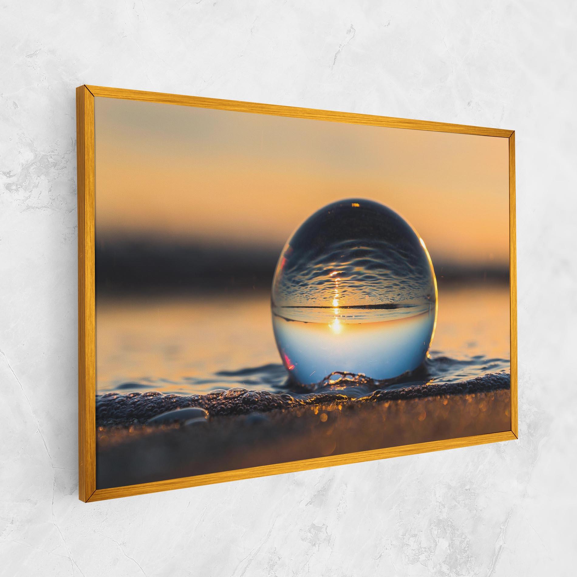 Leinwandbild Water Bubble Reflecting mockup 1