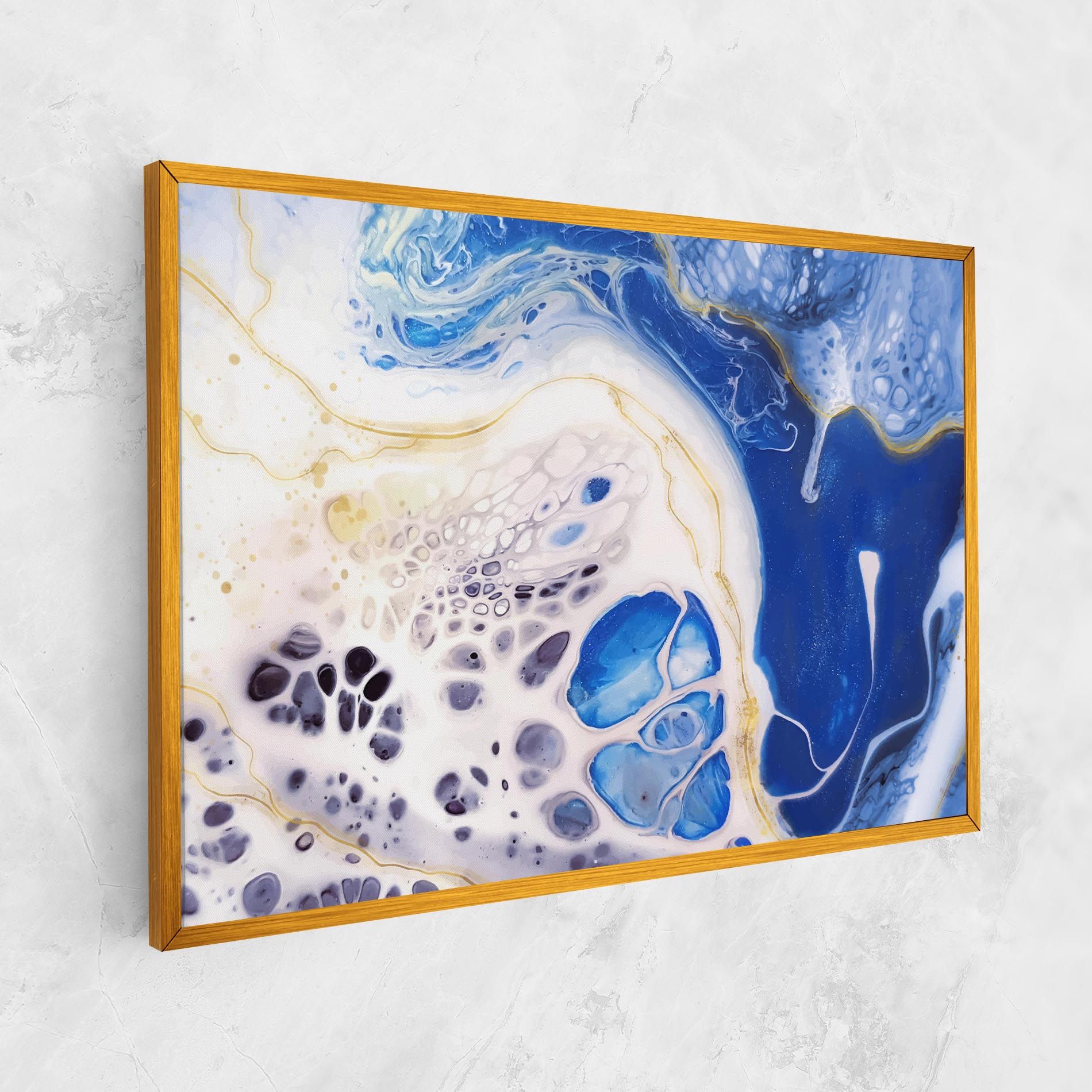 Water Gold Blue Marble mockup 1