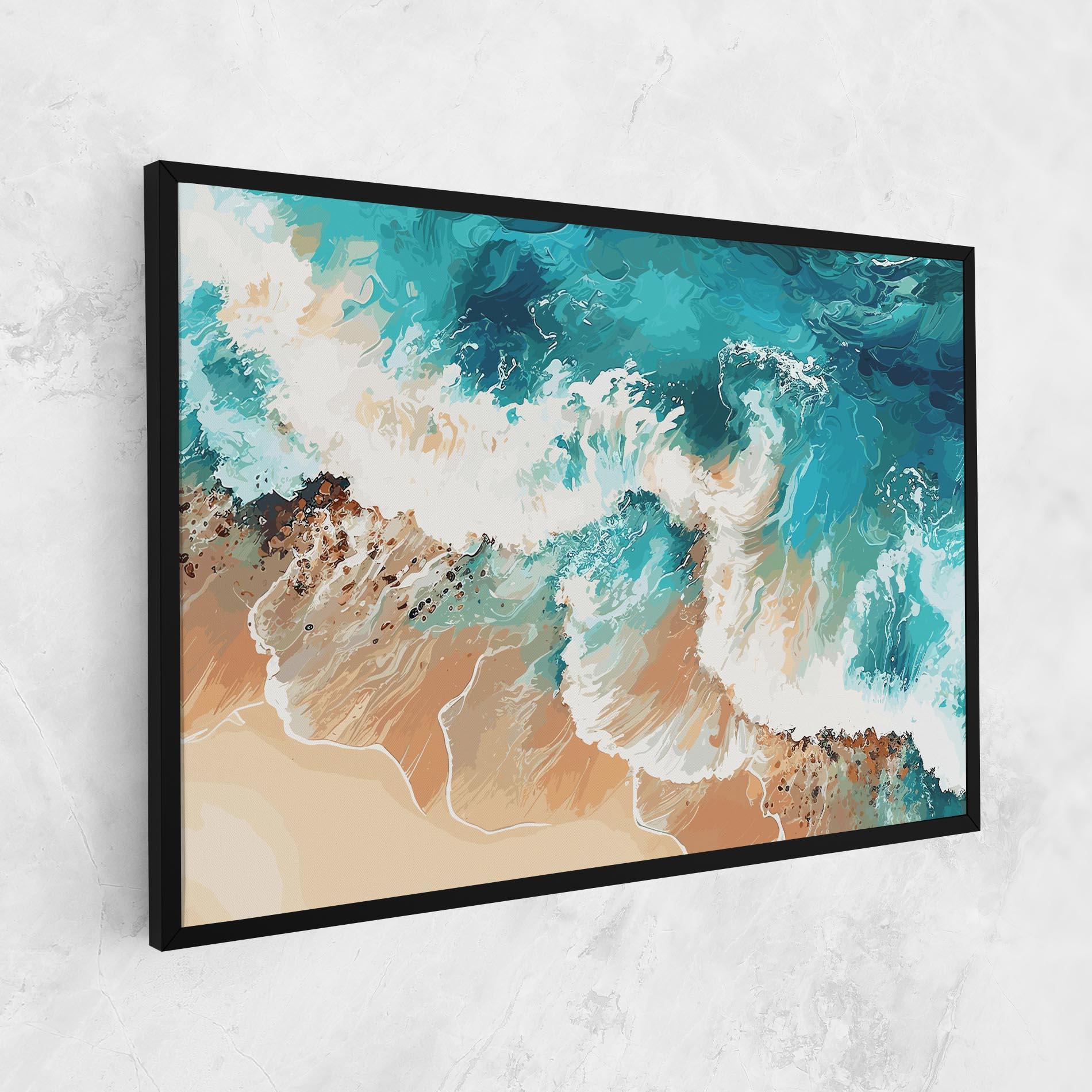 Leinwandbild Artistic Waves mockup 1