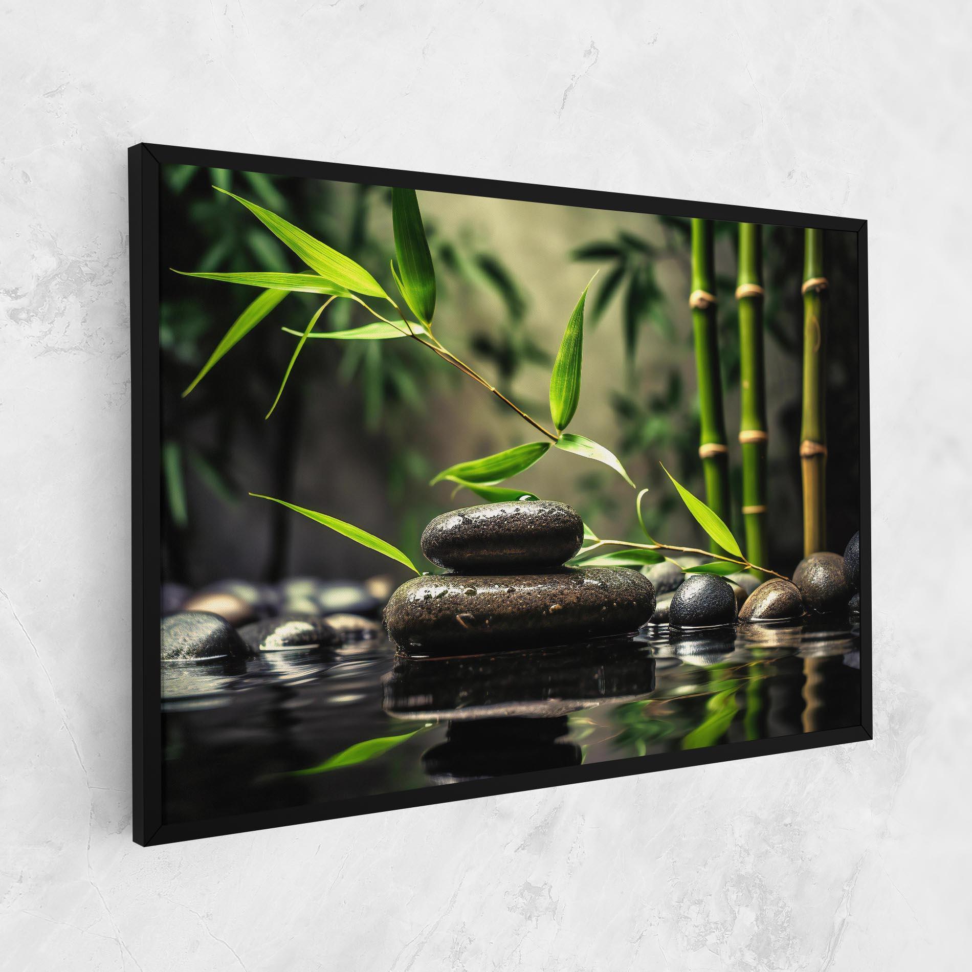 Leinwandbild Bamboo Plant Water mockup 1