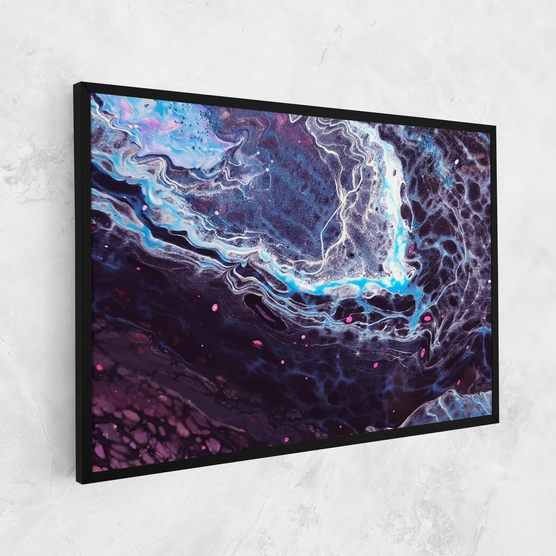 Leinwandbild Purple Blue Water mockup 1