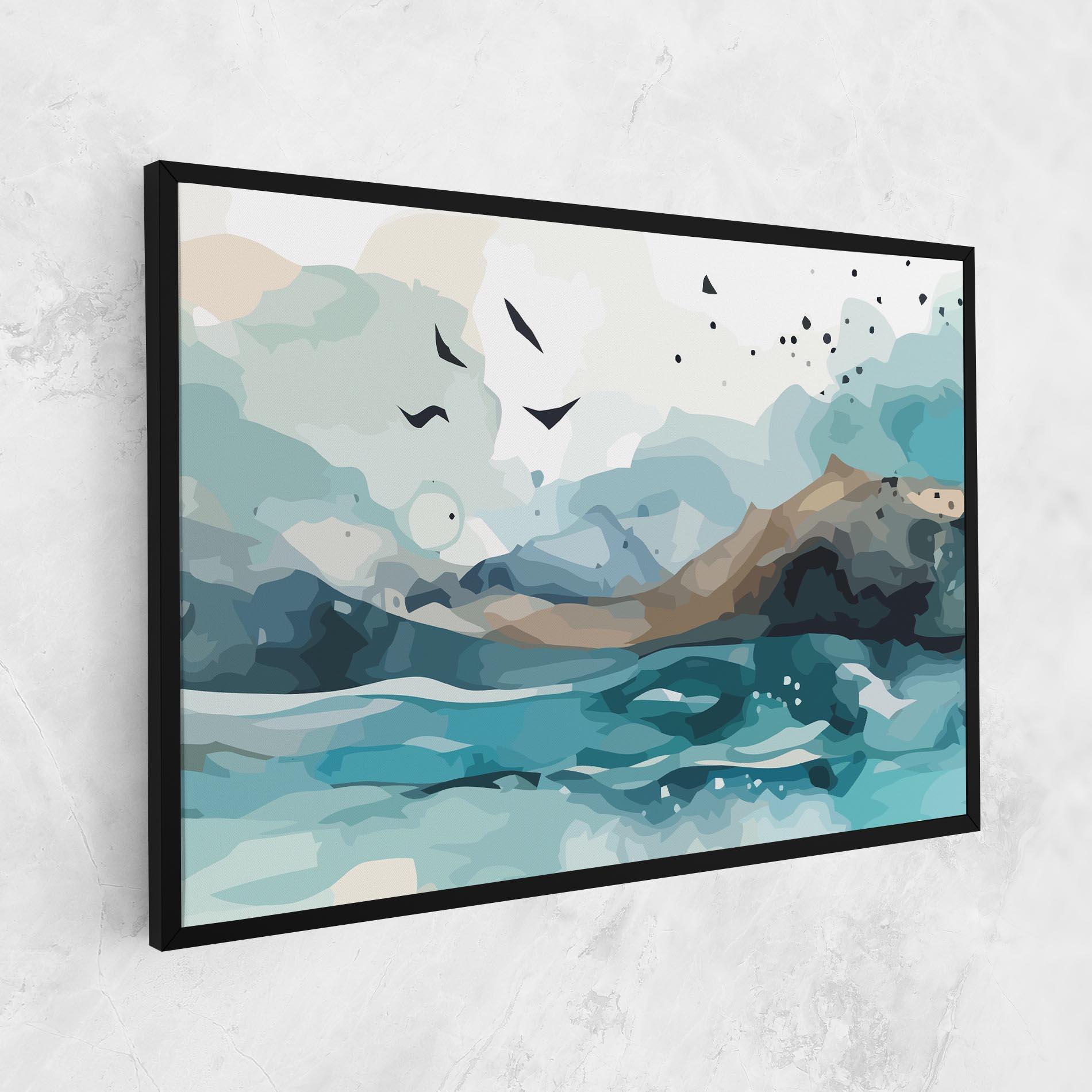 Leinwandbild Water Birds mockup 1