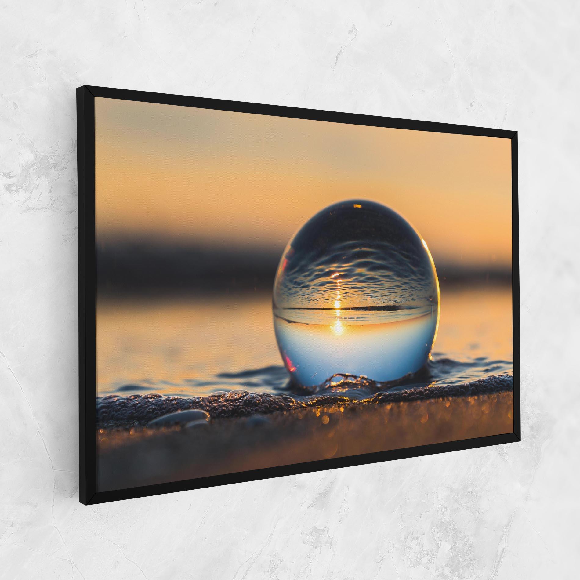 Leinwandbild Water Bubble Reflecting mockup 1