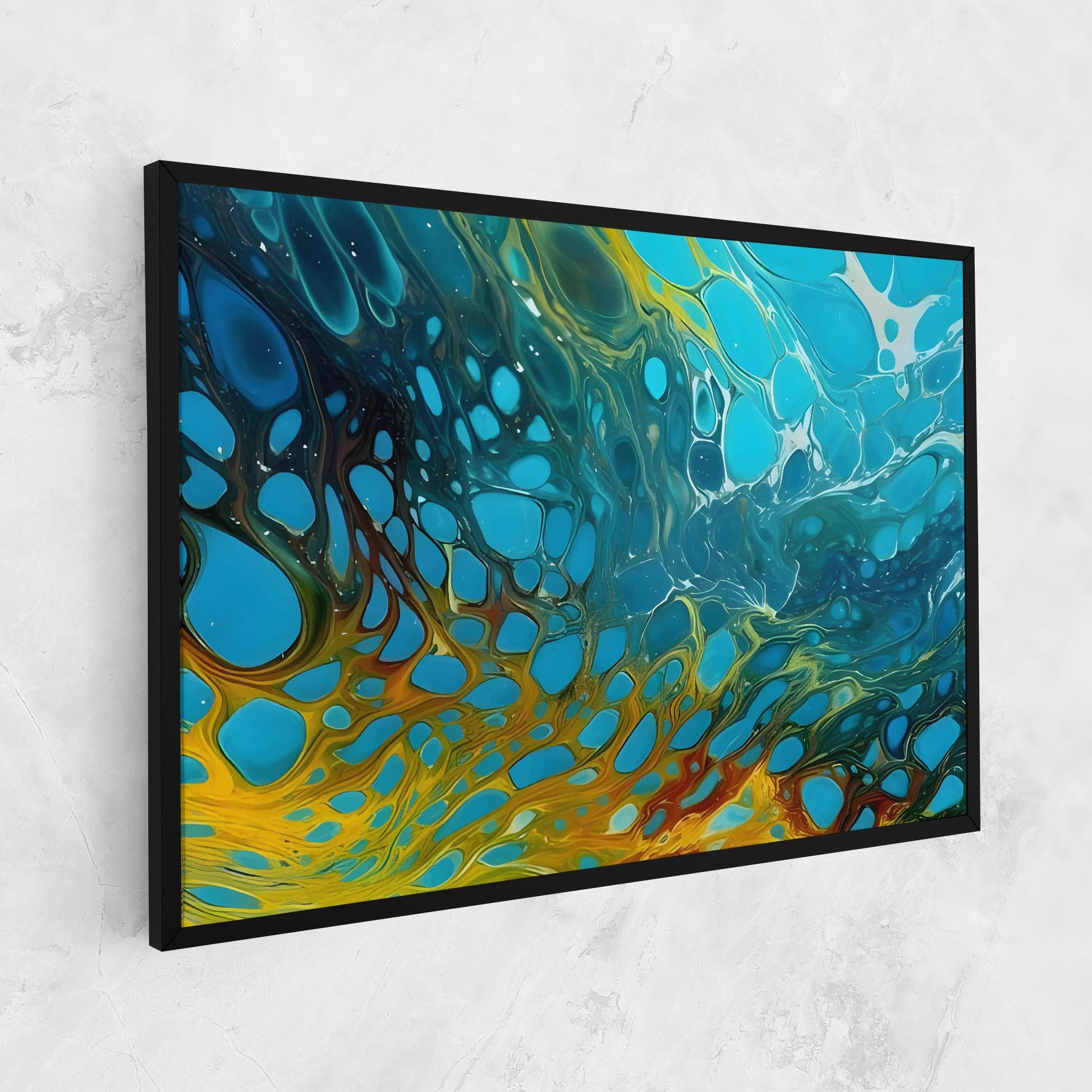 Leinwandbild Yellow Green Ocean mockup 1