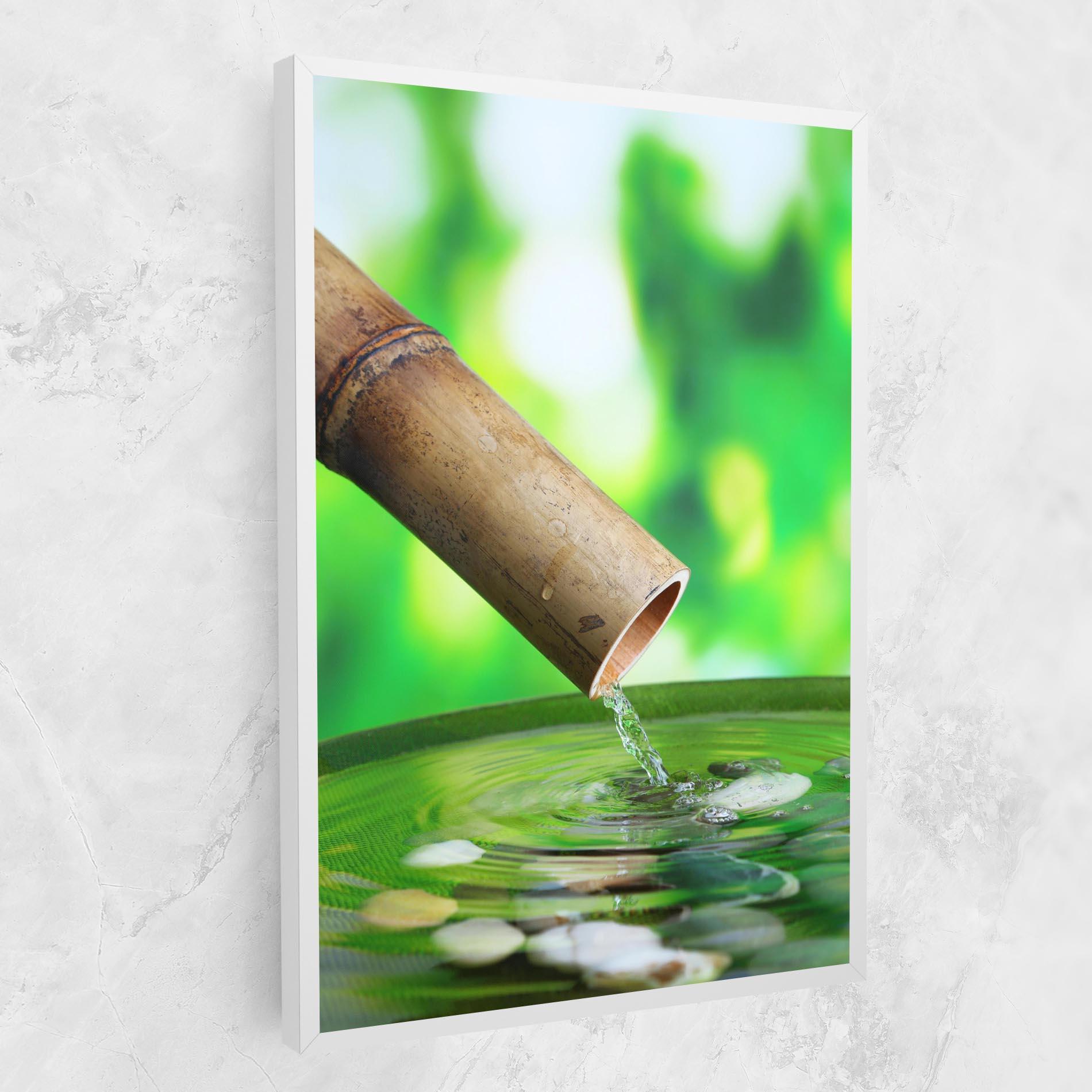 Leinwandbild Bamboo Fountain mockup 1