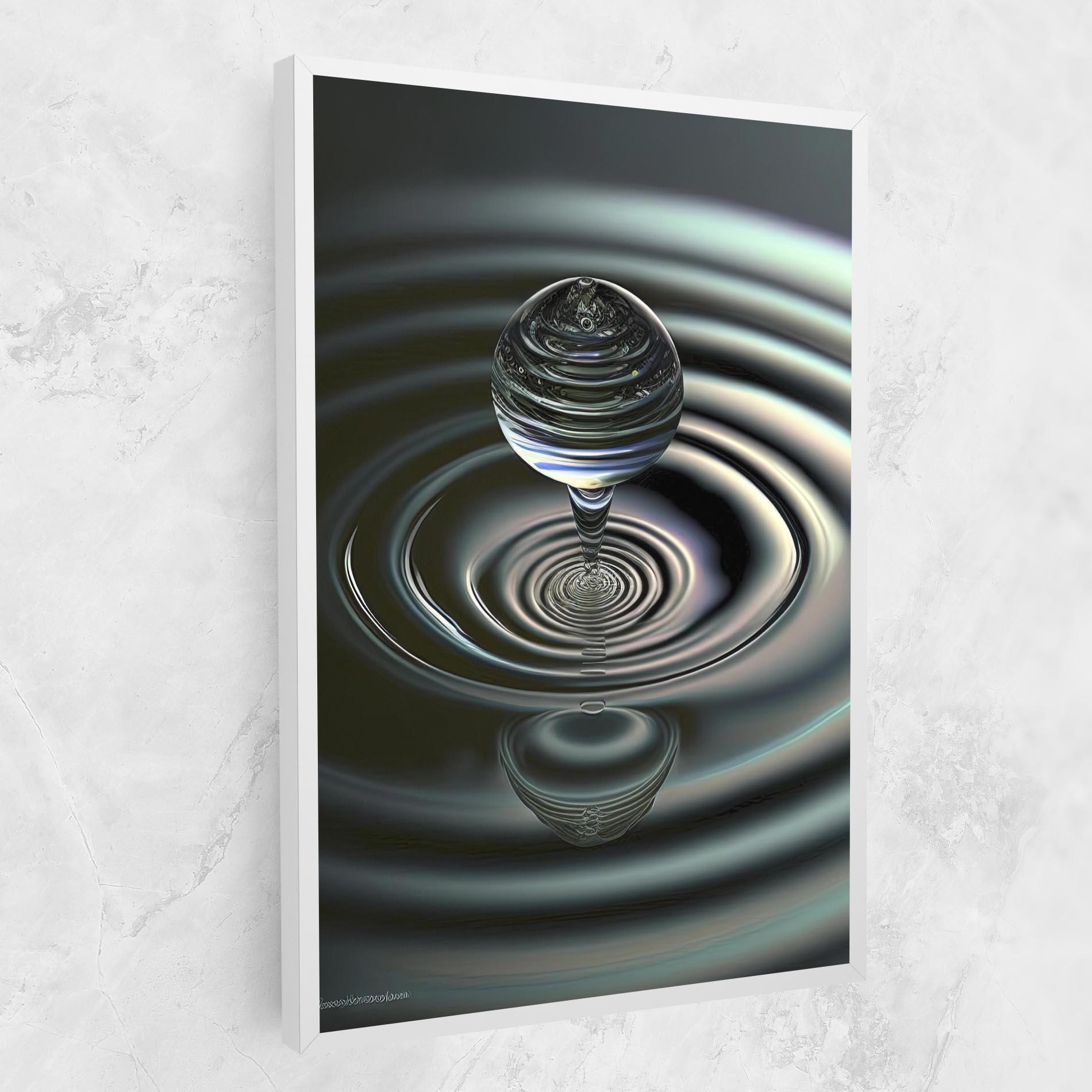 Leinwandbild Beautiful Water Drop mockup 1