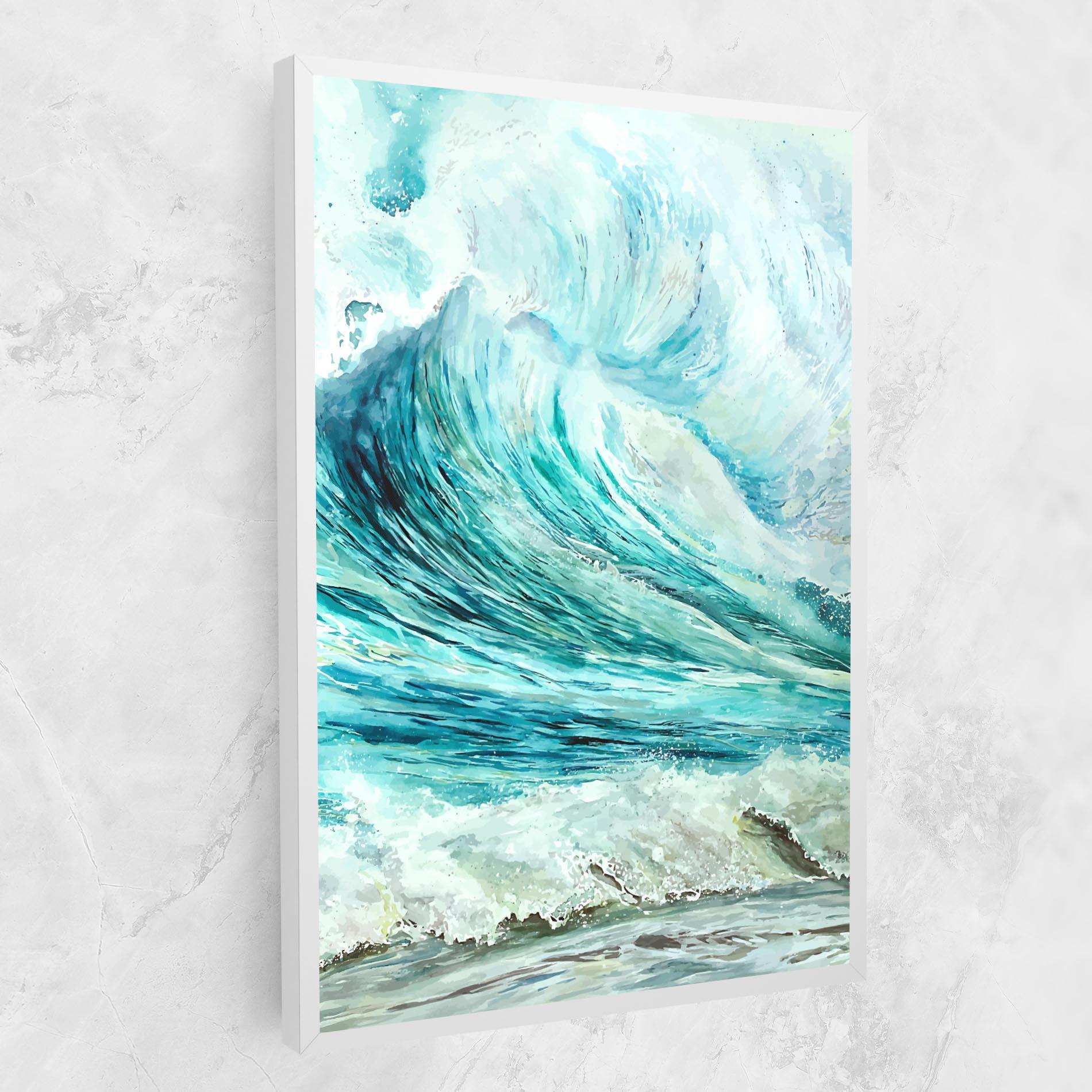 Leinwandbild Sea Watercolor mockup 1
