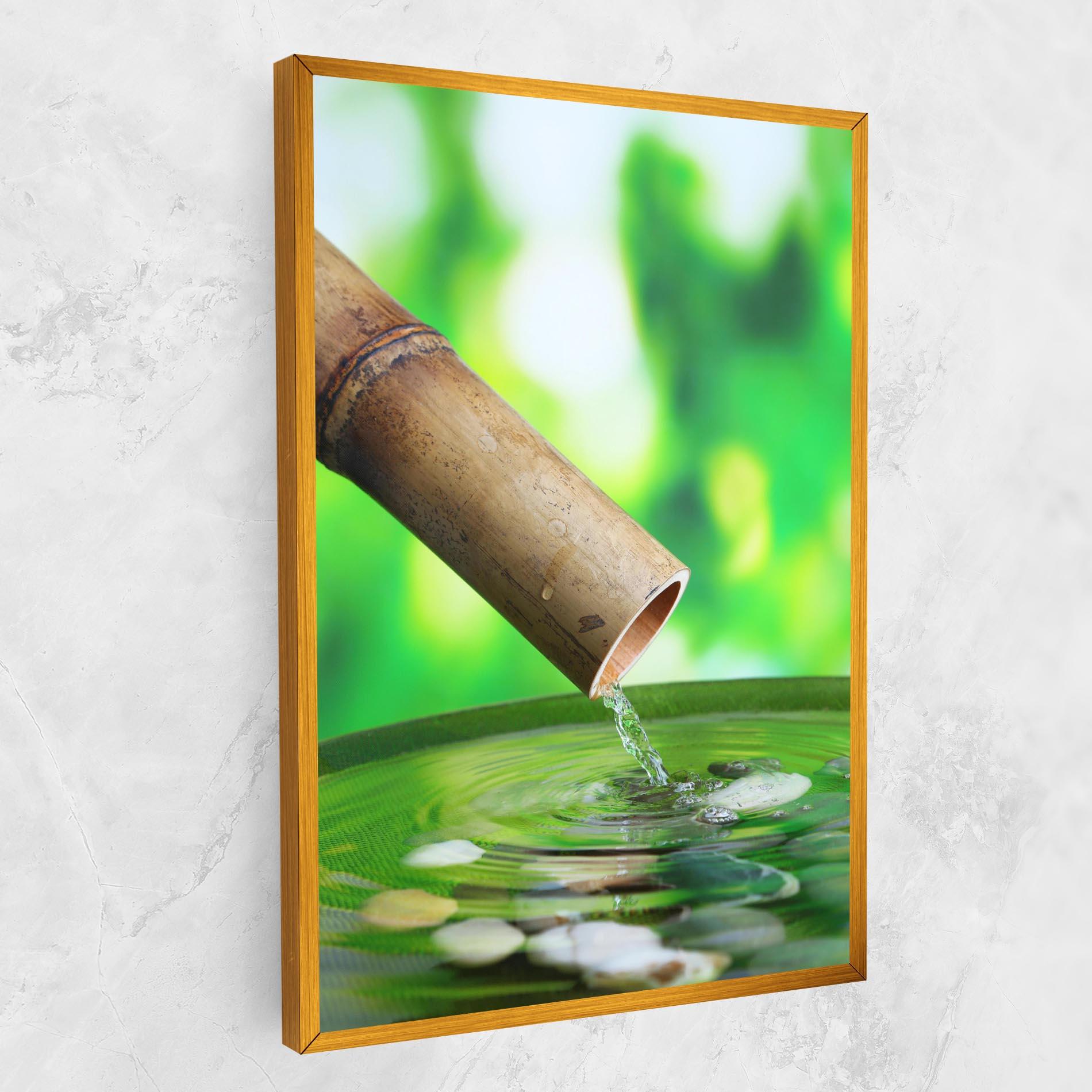 Leinwandbild Bamboo Fountain mockup 1