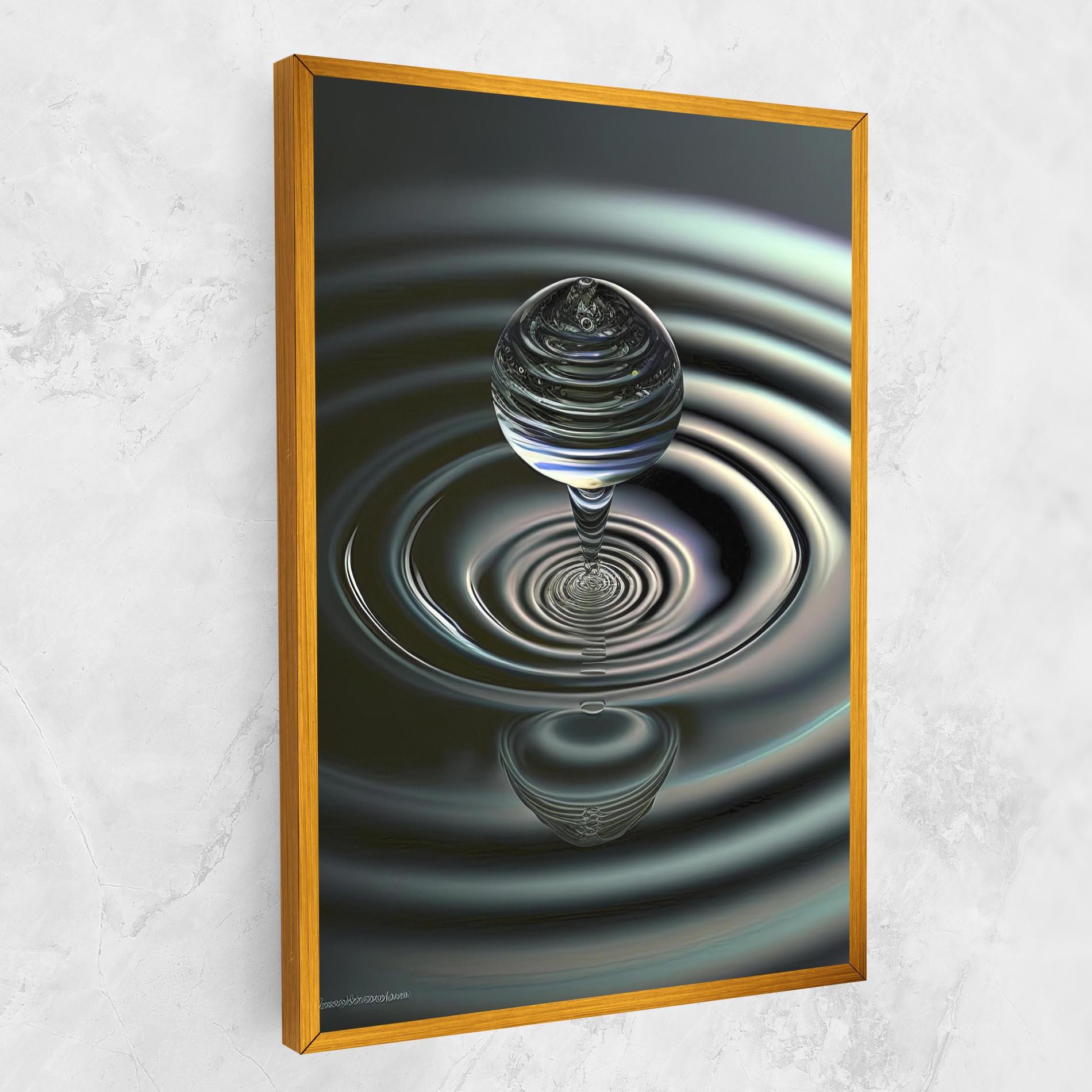 Leinwandbild Beautiful Water Drop mockup 1