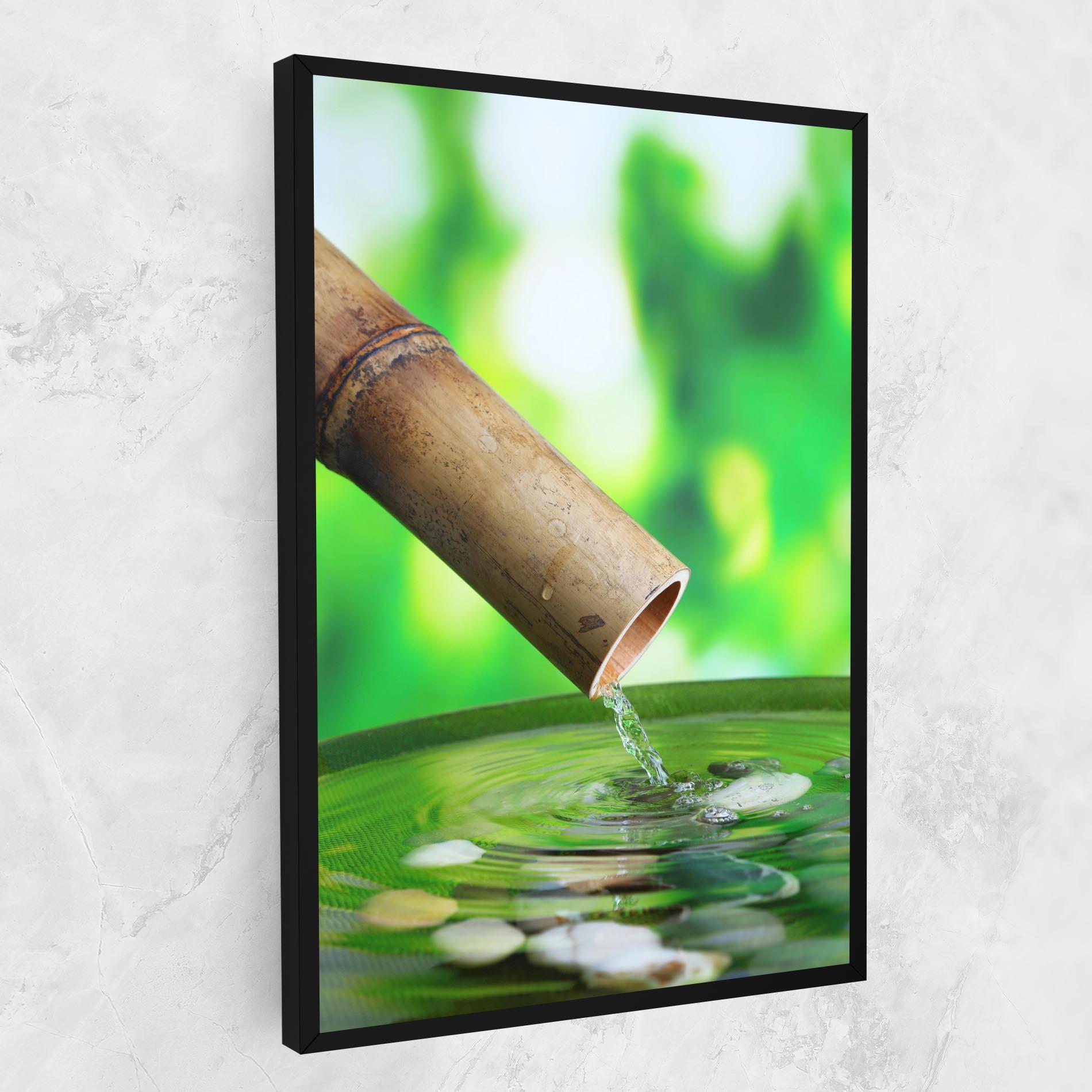Leinwandbild Bamboo Fountain mockup 1