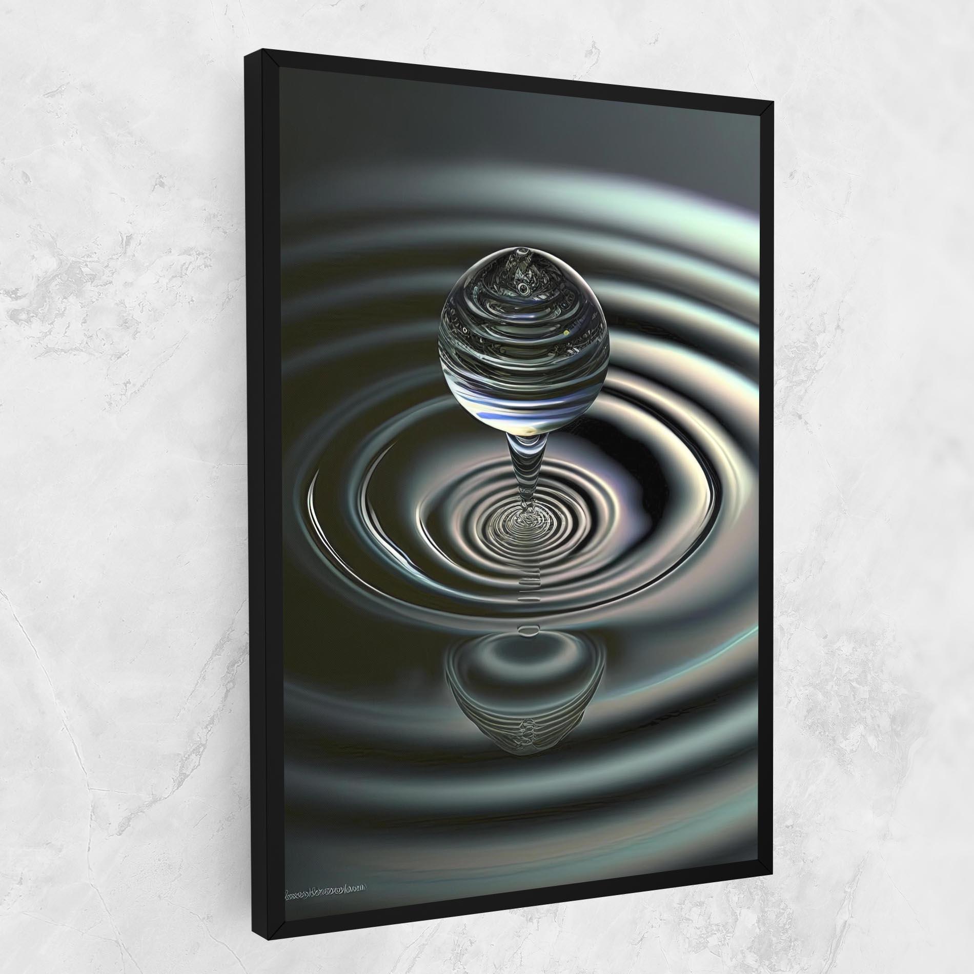Leinwandbild Beautiful Water Drop mockup 1