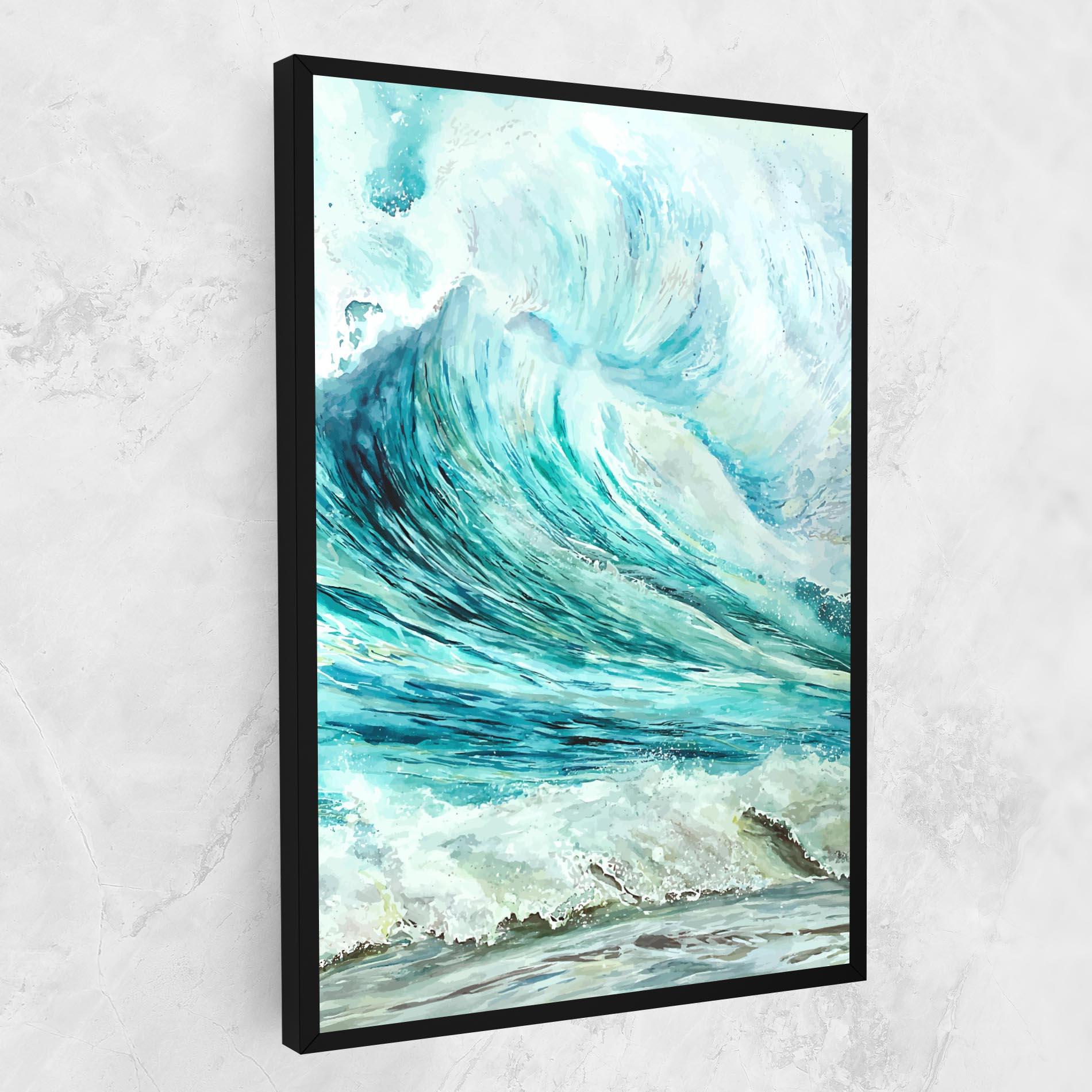 Leinwandbild Sea Watercolor mockup 1