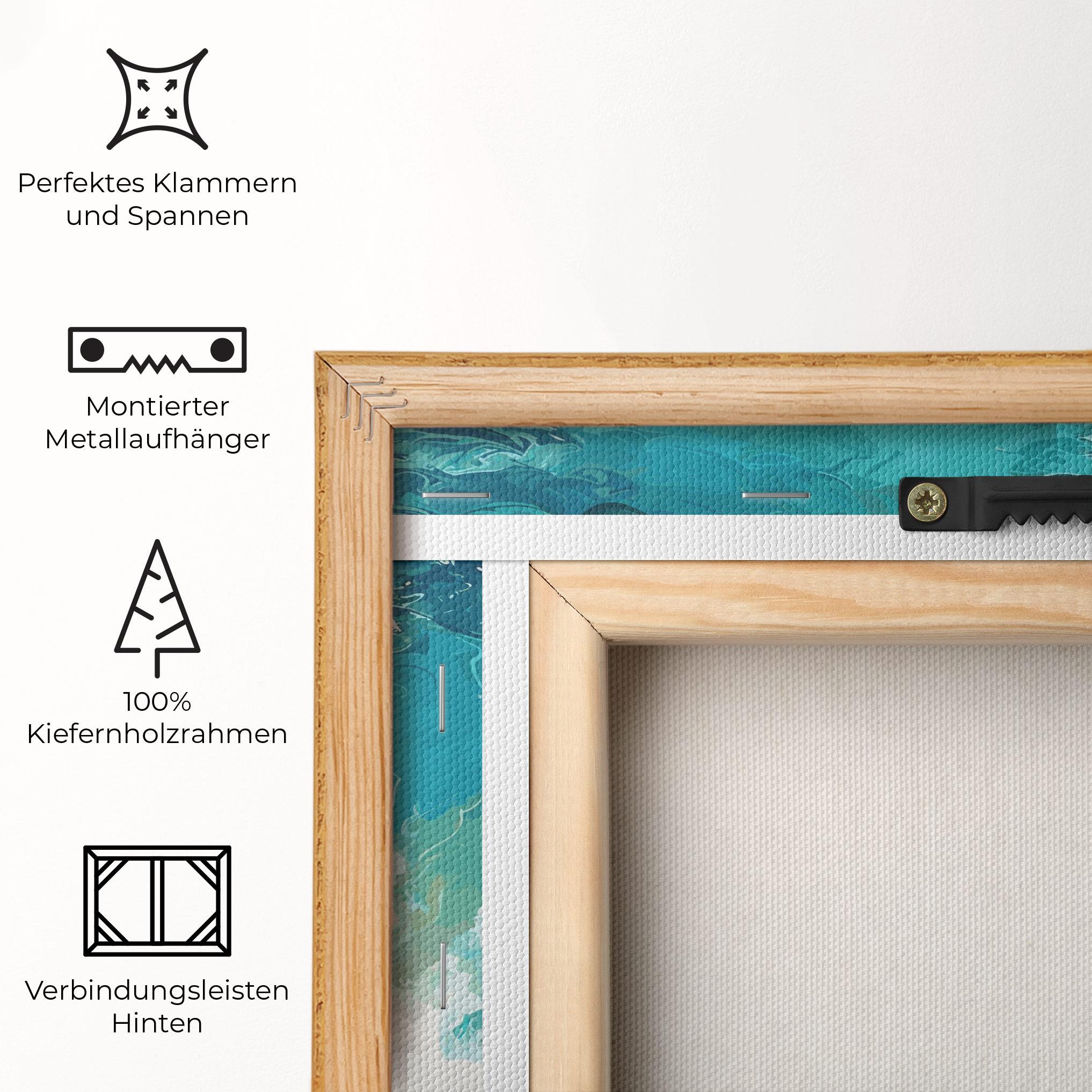 Leinwandbild Artistic Waves mockup 5