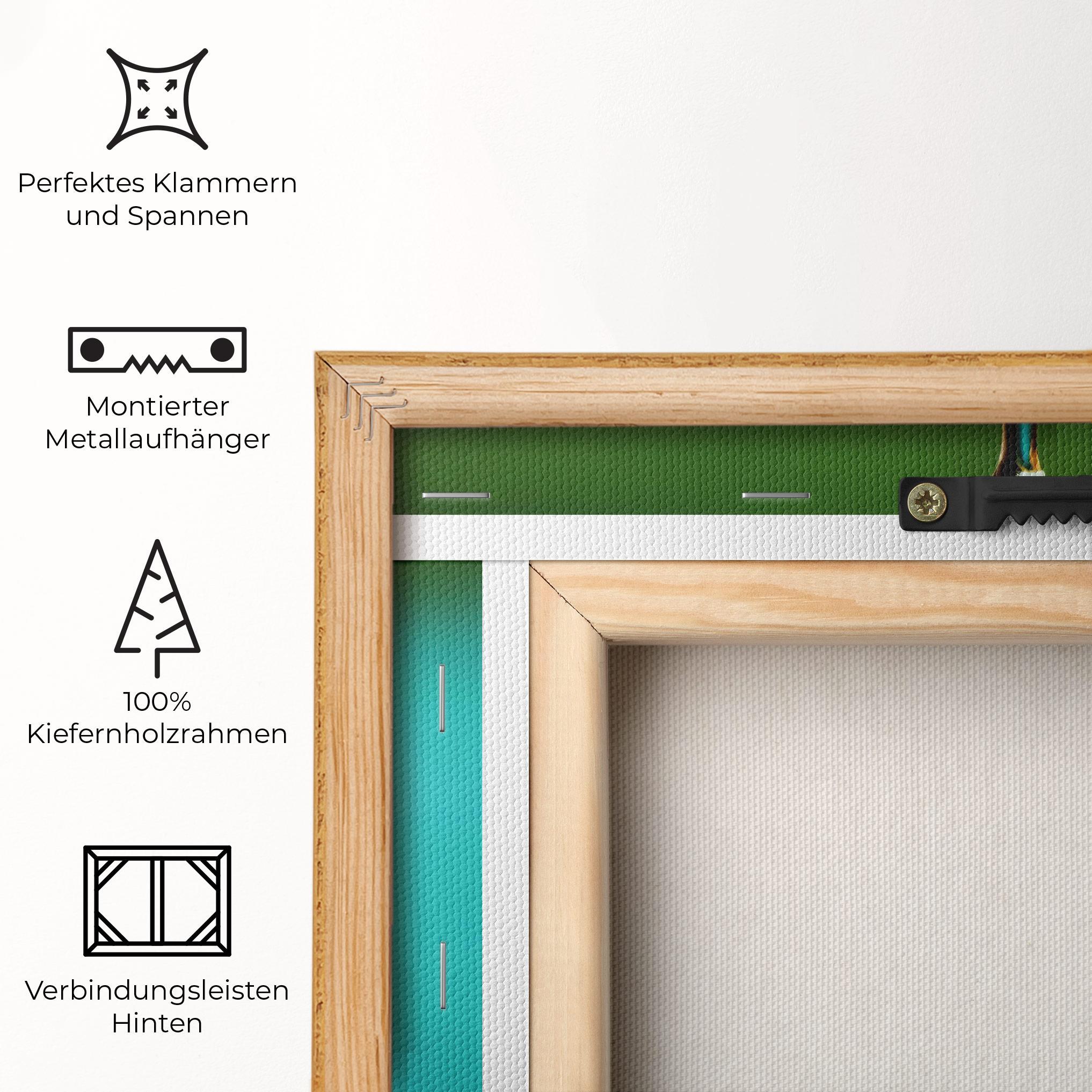 Leinwandbild Big Green Drop mockup 5