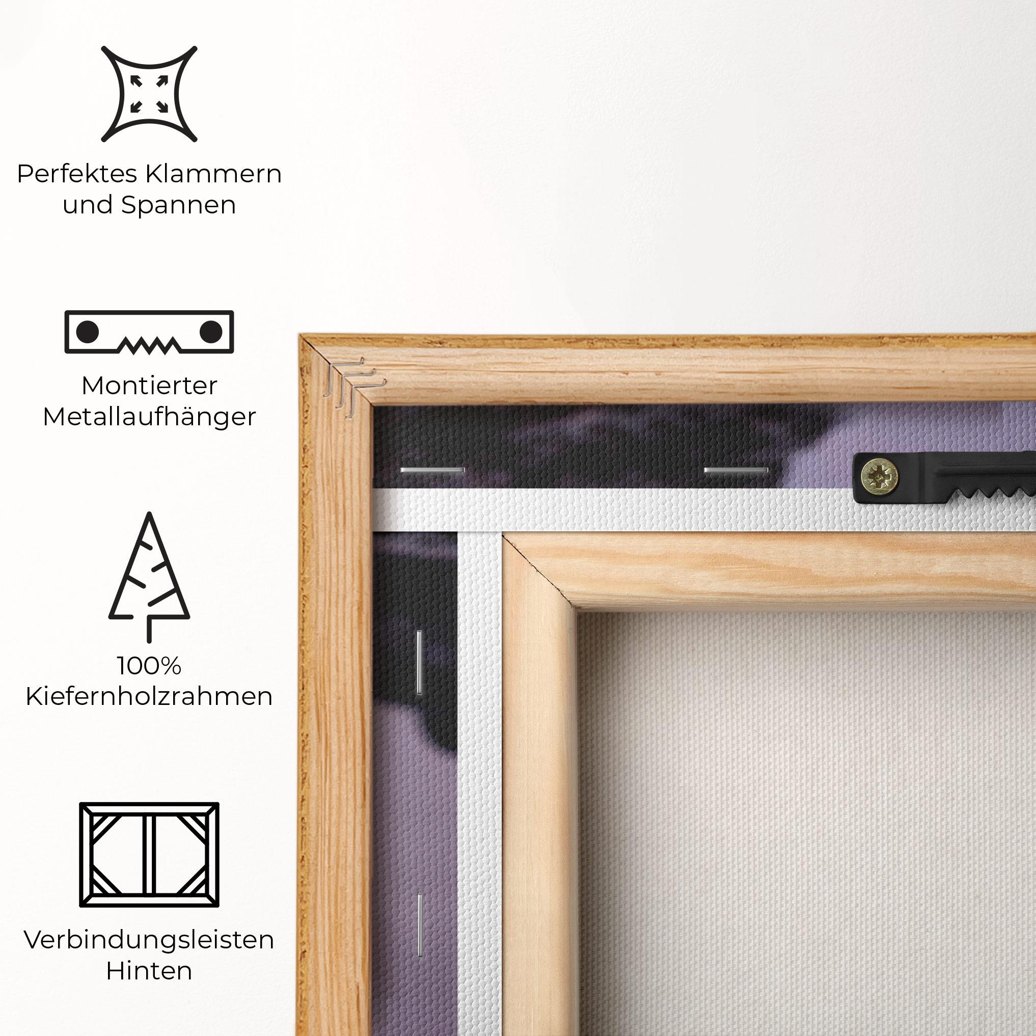 Leinwandbild Blue Color Water mockup 5