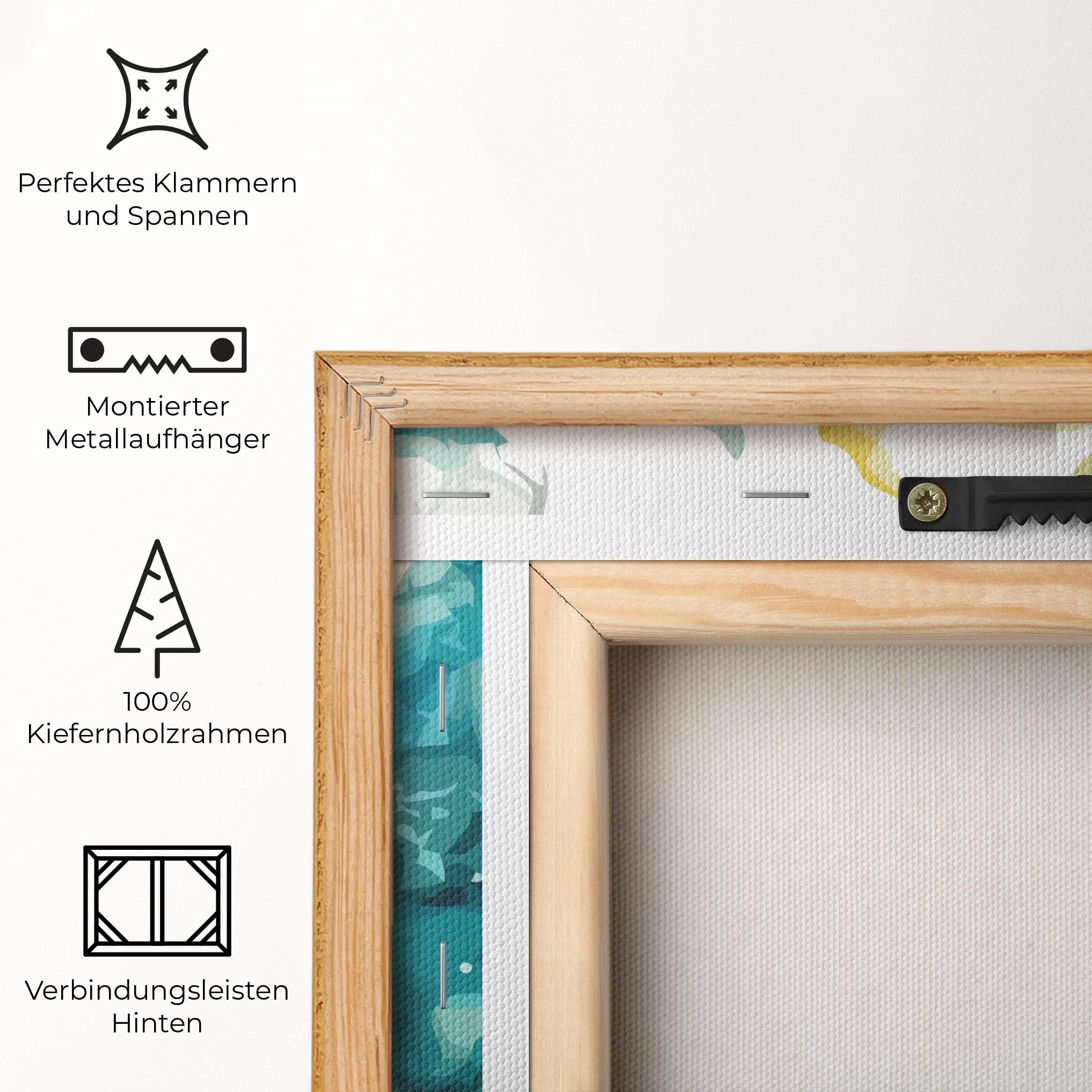 Blue Yellow Art mockup 5