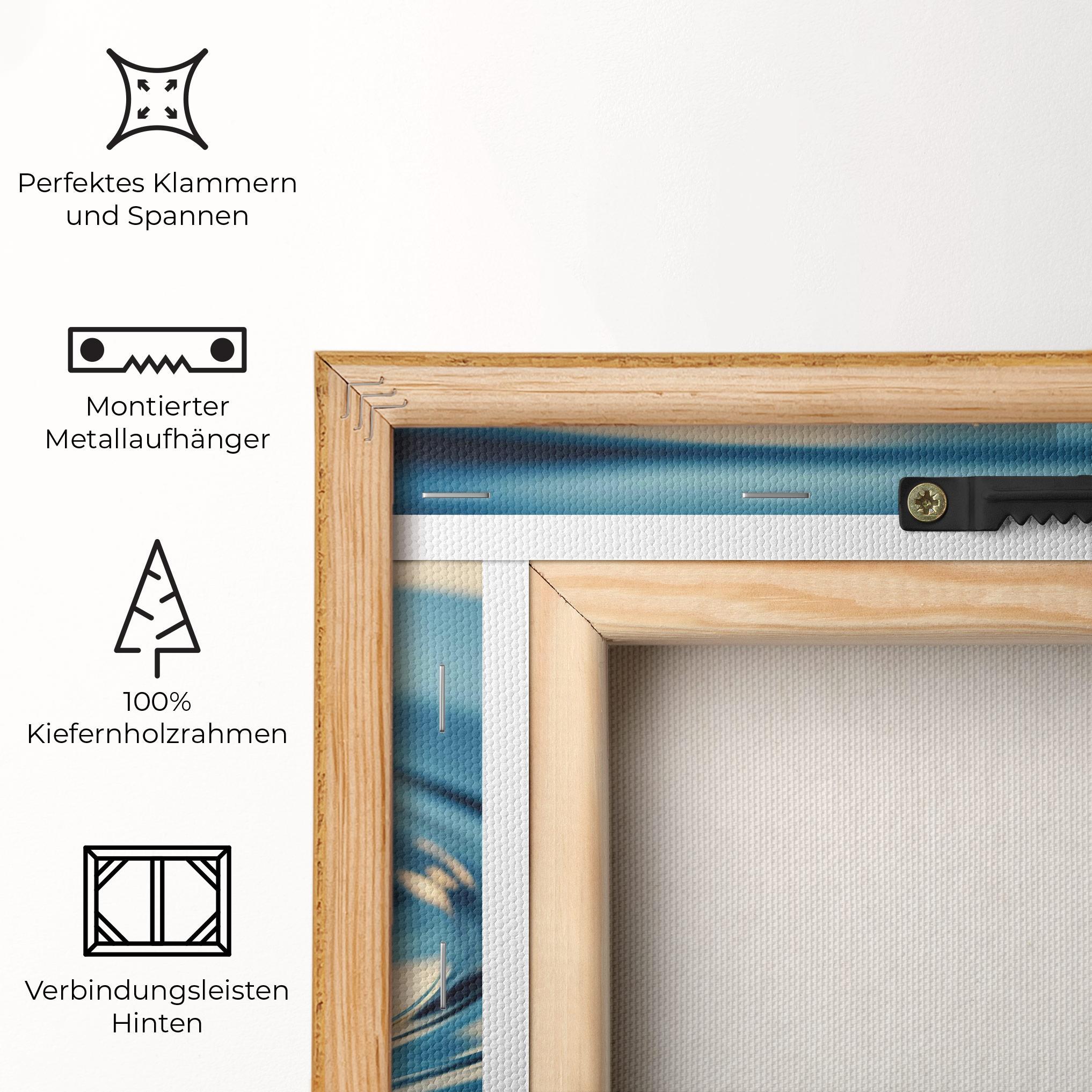 Leinwandbild Cream Water Drop mockup 5